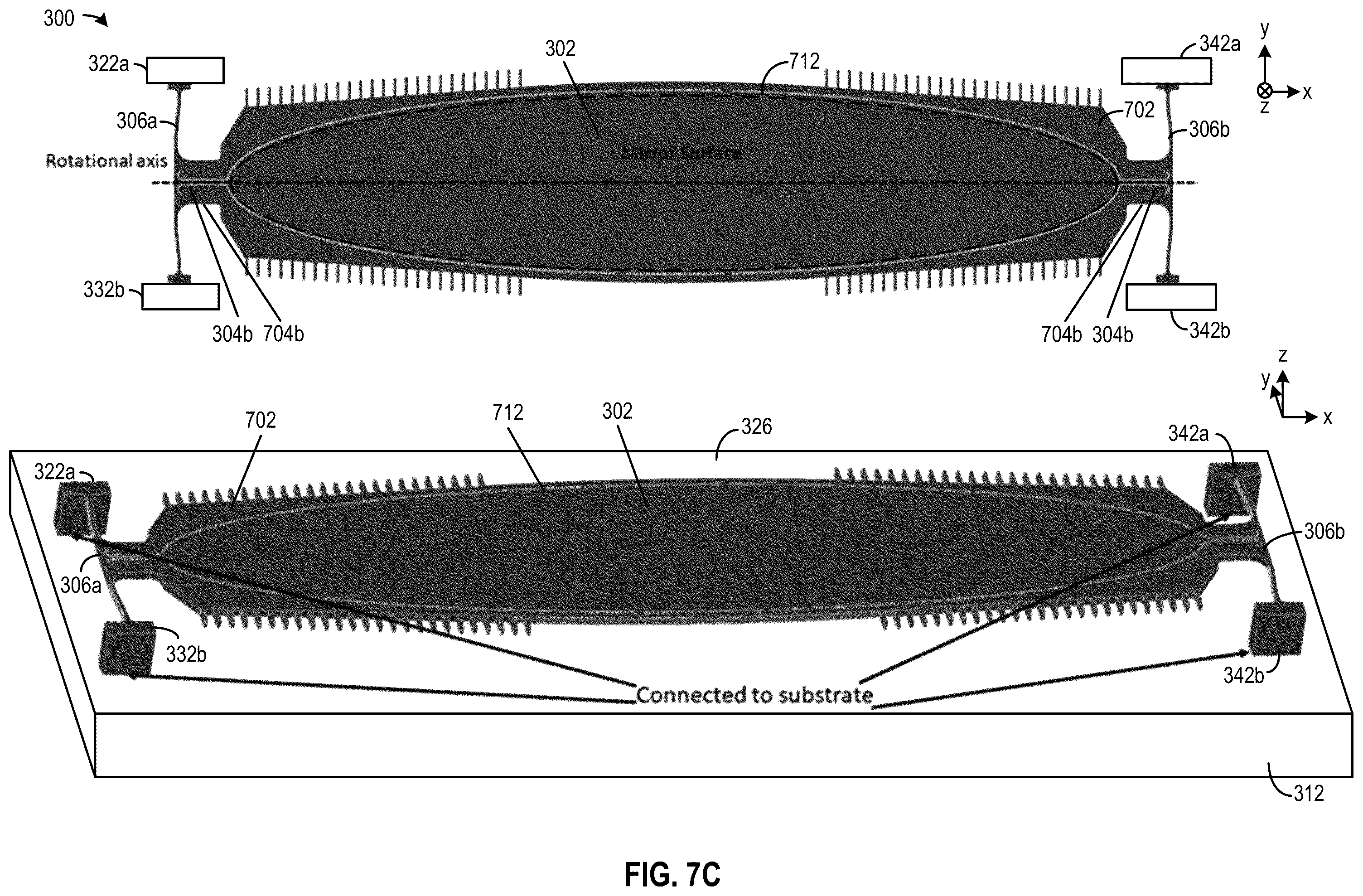 Patent US11815627 Figure 19 – Mirror assembly for light steering with reduced finger thickness