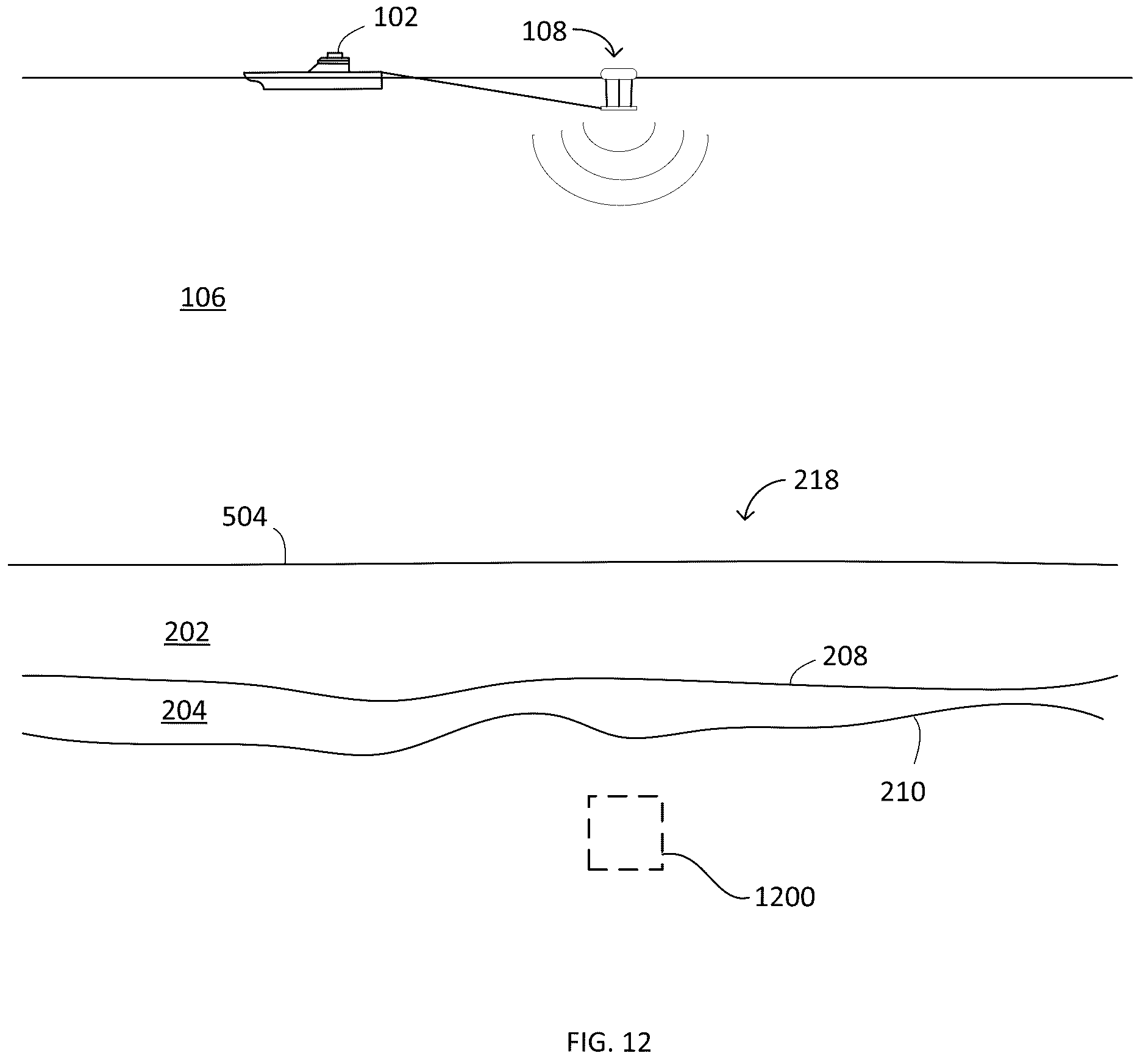Patent US11815641 Figure 7 – Composite far offset impulsive source activations for marine seismic surveying and processing