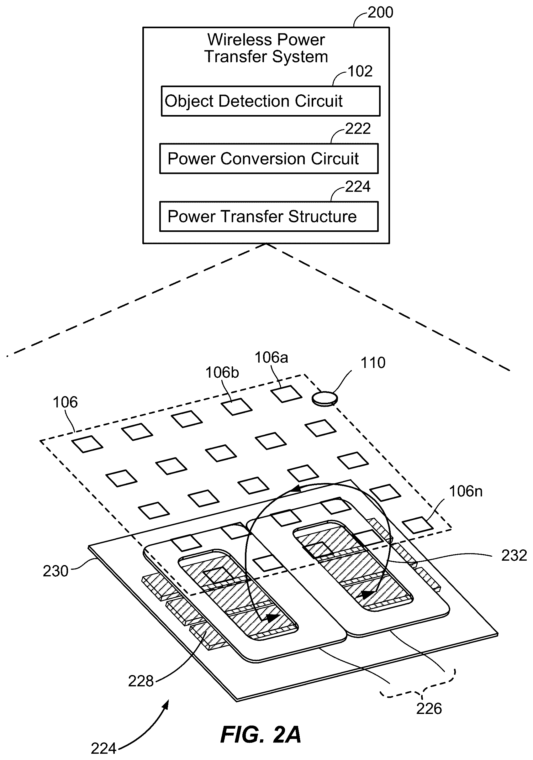 Patent US11815644 Figure 2 – Foreign object detection circuit using mutual impedance sensing