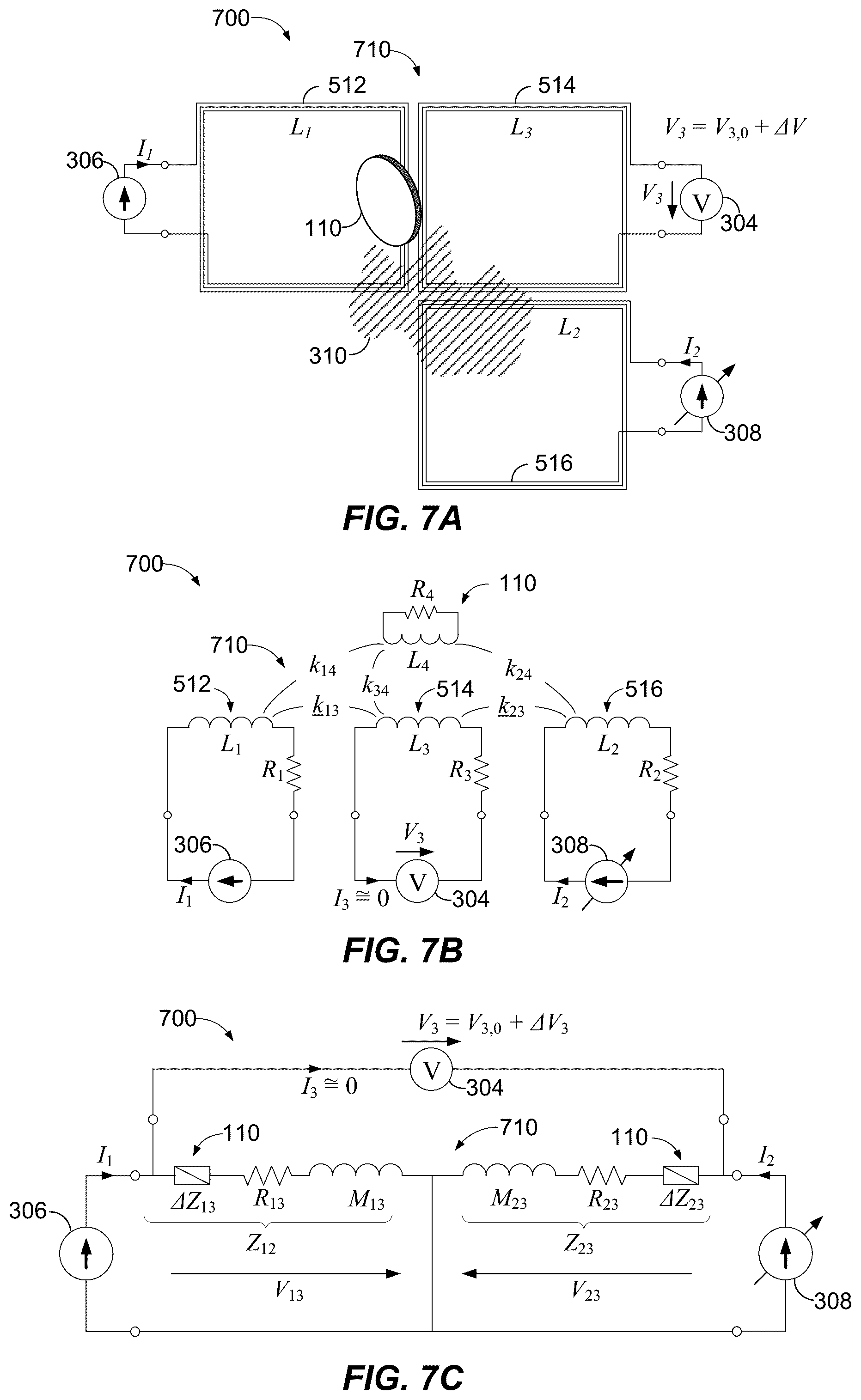 Patent US11815644 Figure 11 – Foreign object detection circuit using mutual impedance sensing