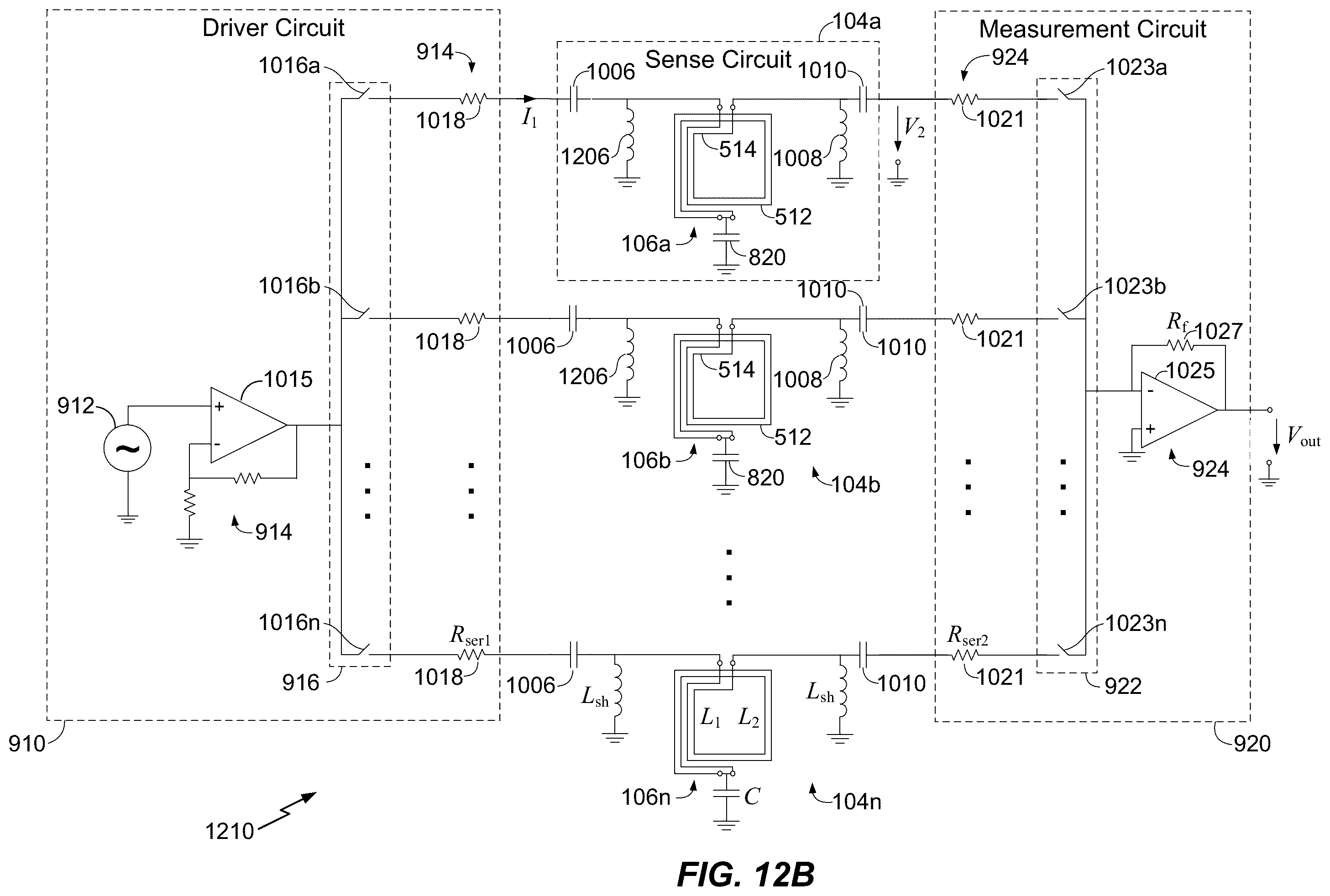 Patent US11815644 Figure 18 – Foreign object detection circuit using mutual impedance sensing