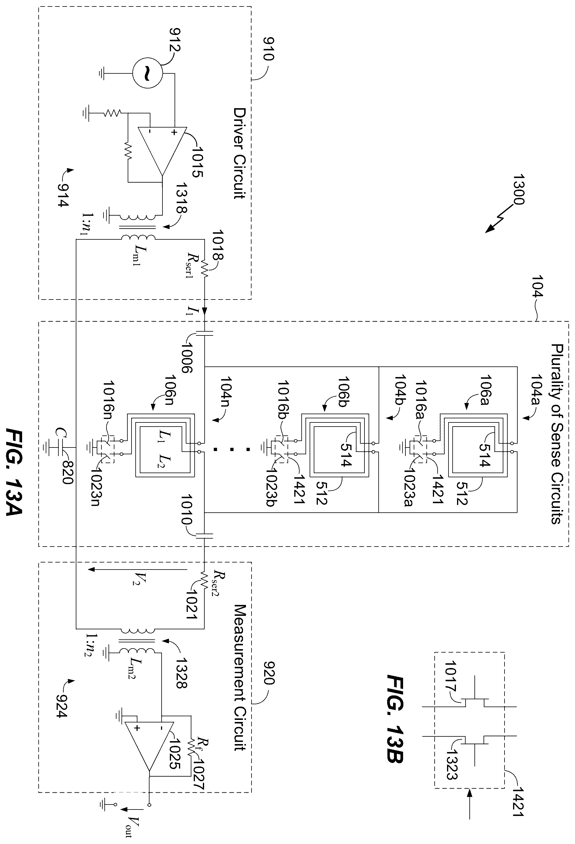 Patent US11815644 Figure 19 – Foreign object detection circuit using mutual impedance sensing