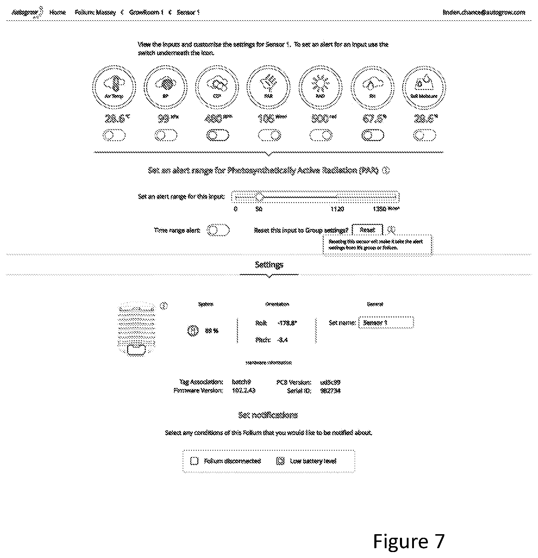 Patent US11815652 Figure 9 – Environmental sensors and sensing methods
