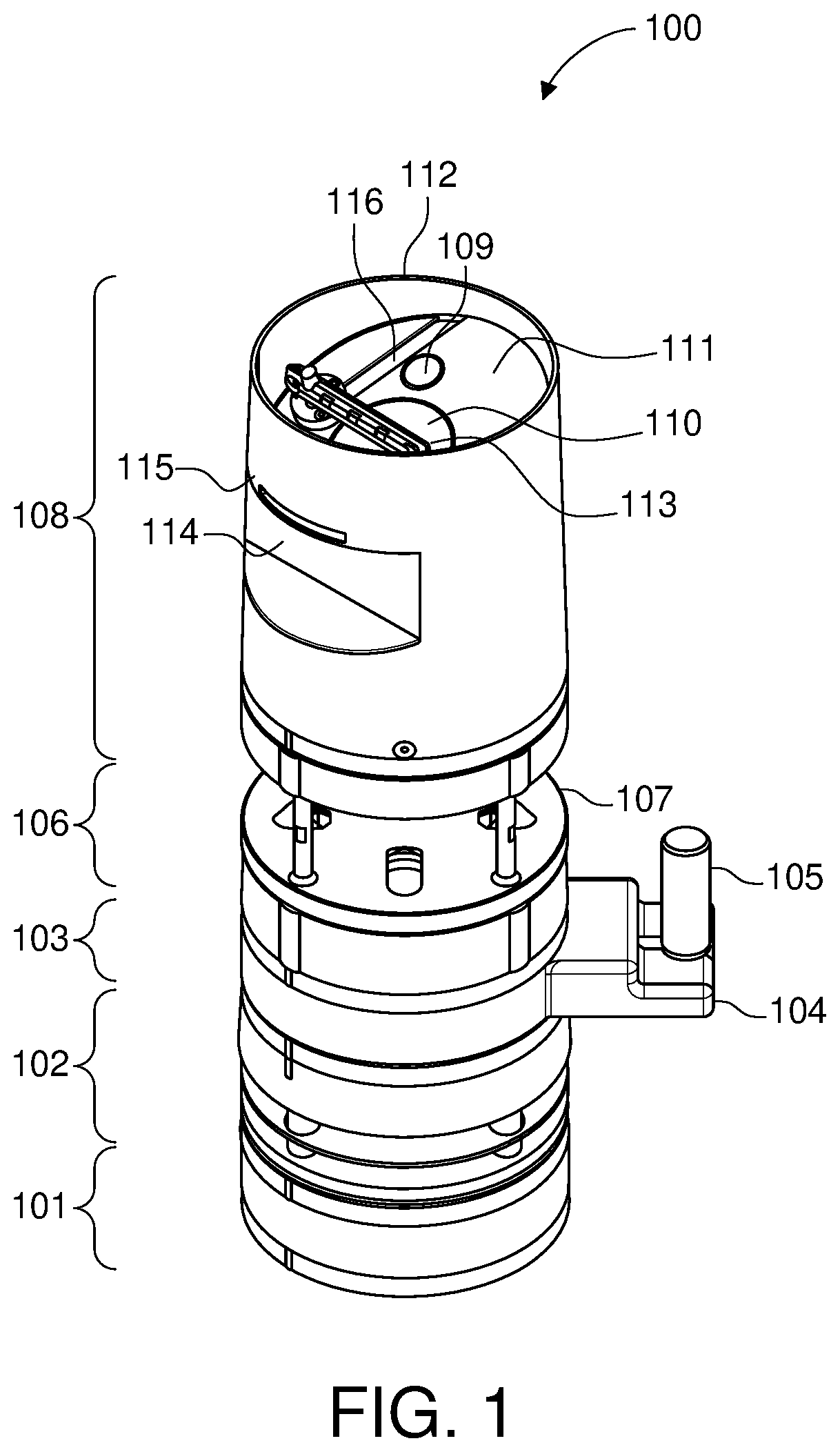 Patent US11815653 Figure 1 – Modular weather sensing system and method