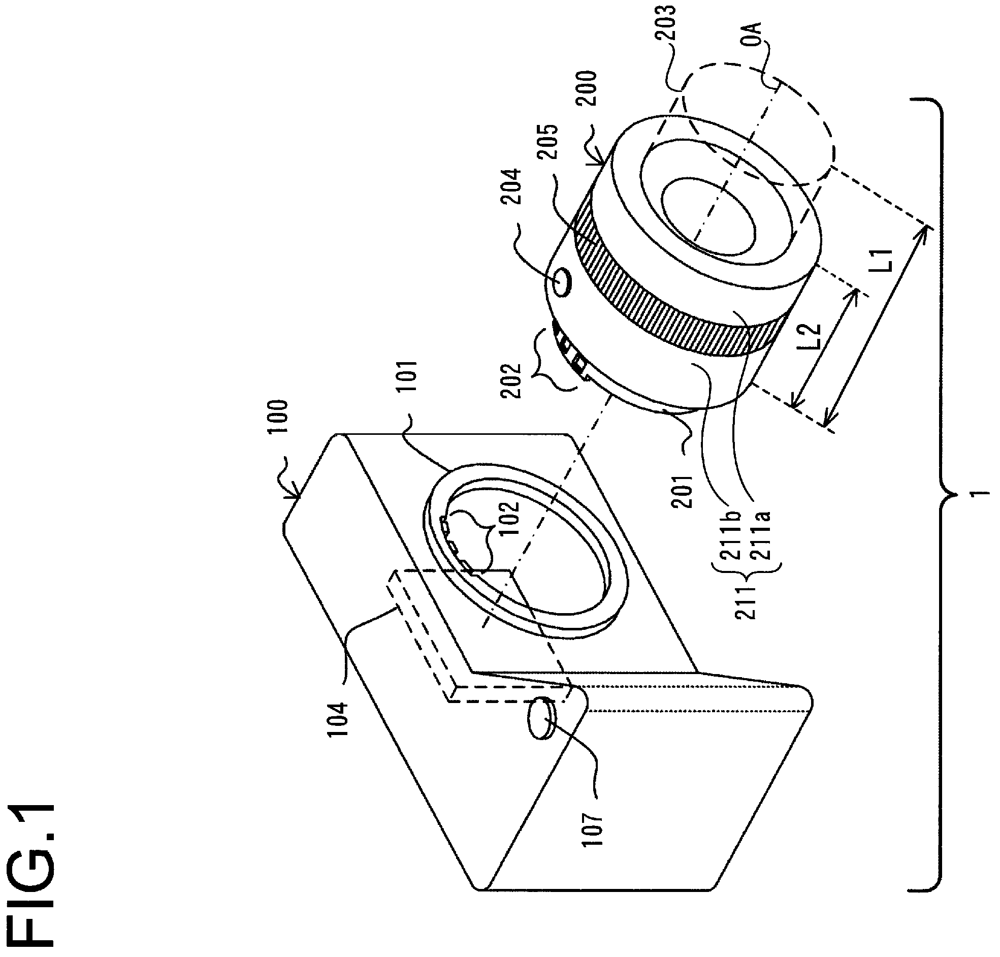 Patent US11815654 Figure 1 – Lens barrel and image capturing device