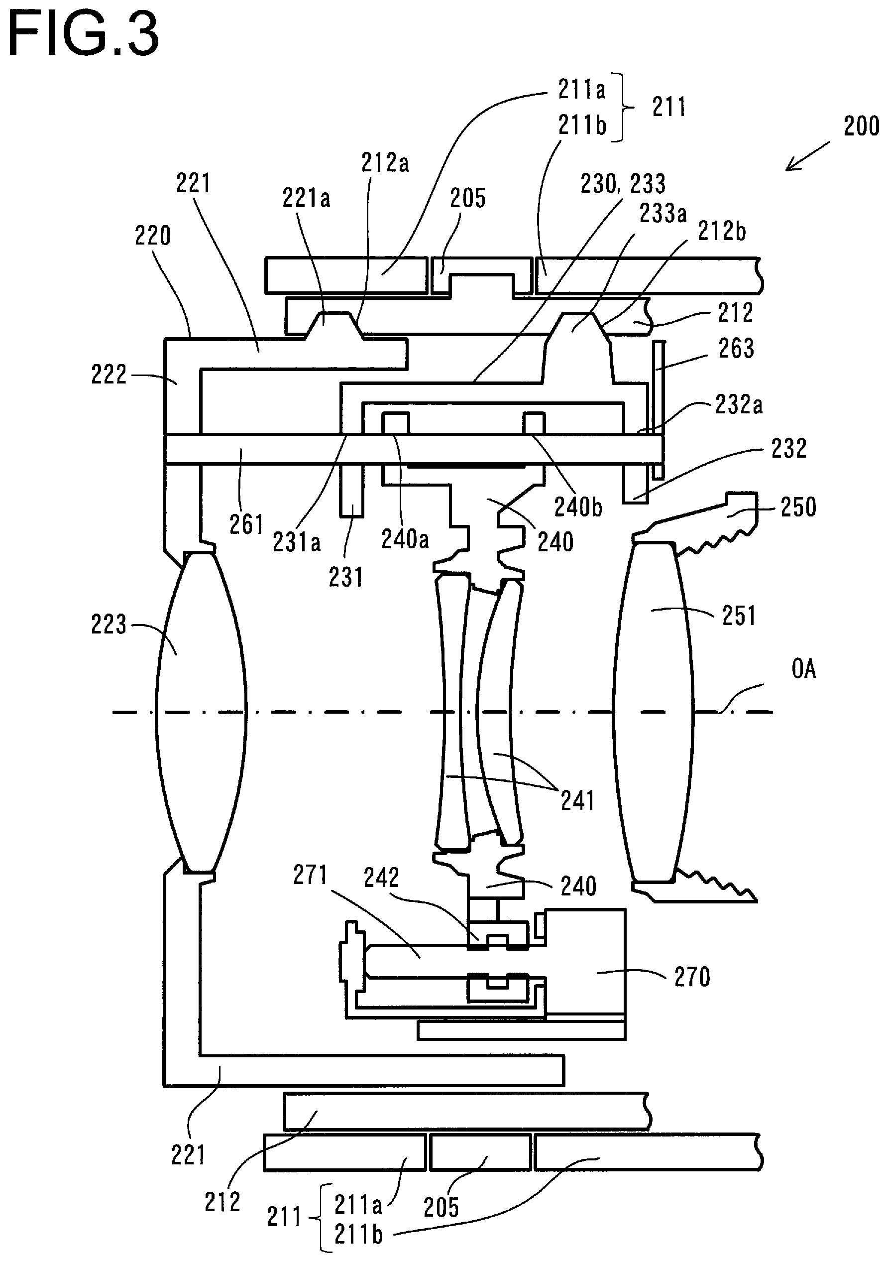 Patent US11815654 Figure 3 – Lens barrel and image capturing device