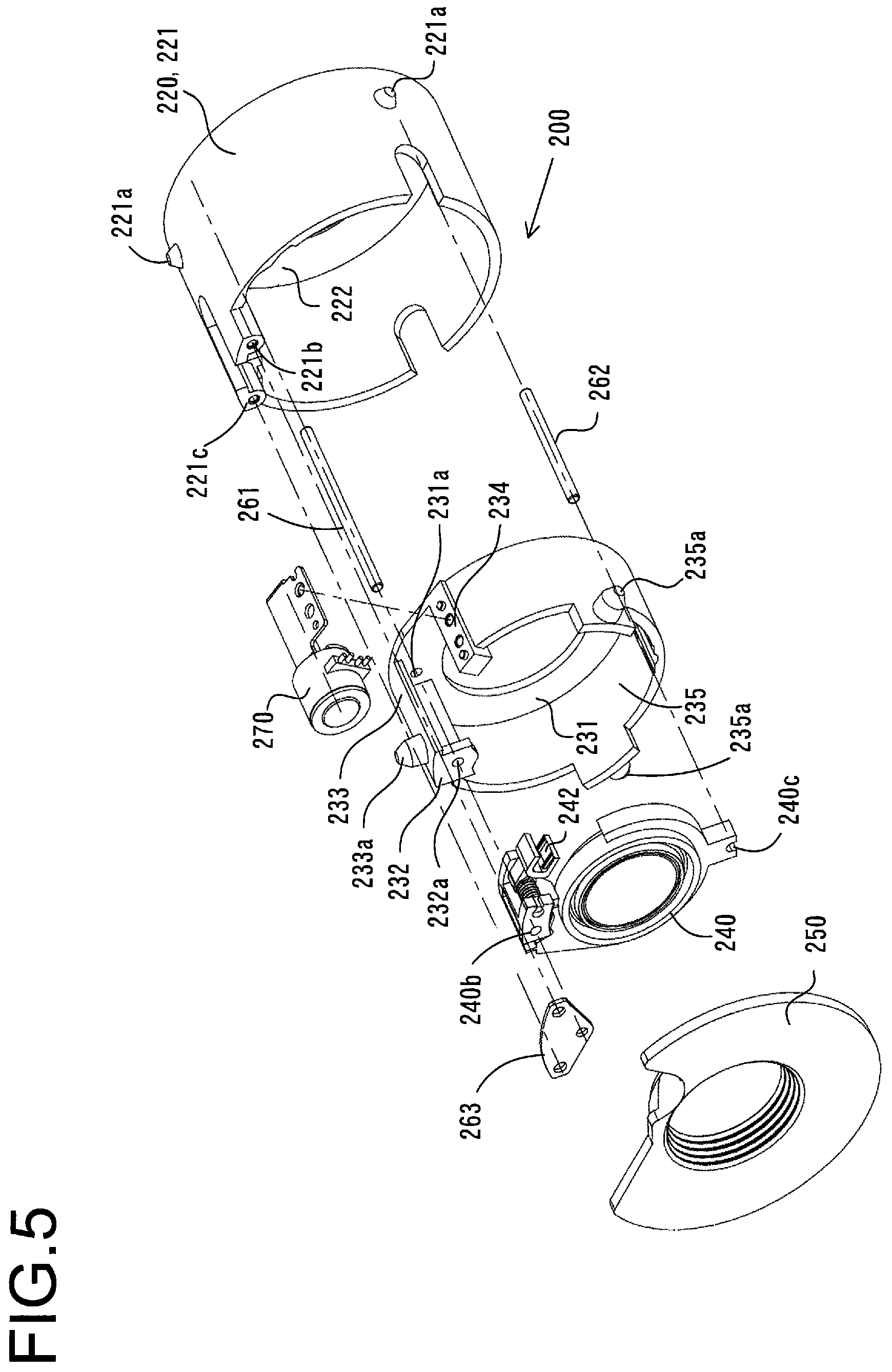 Patent US11815654 Figure 5 – Lens barrel and image capturing device