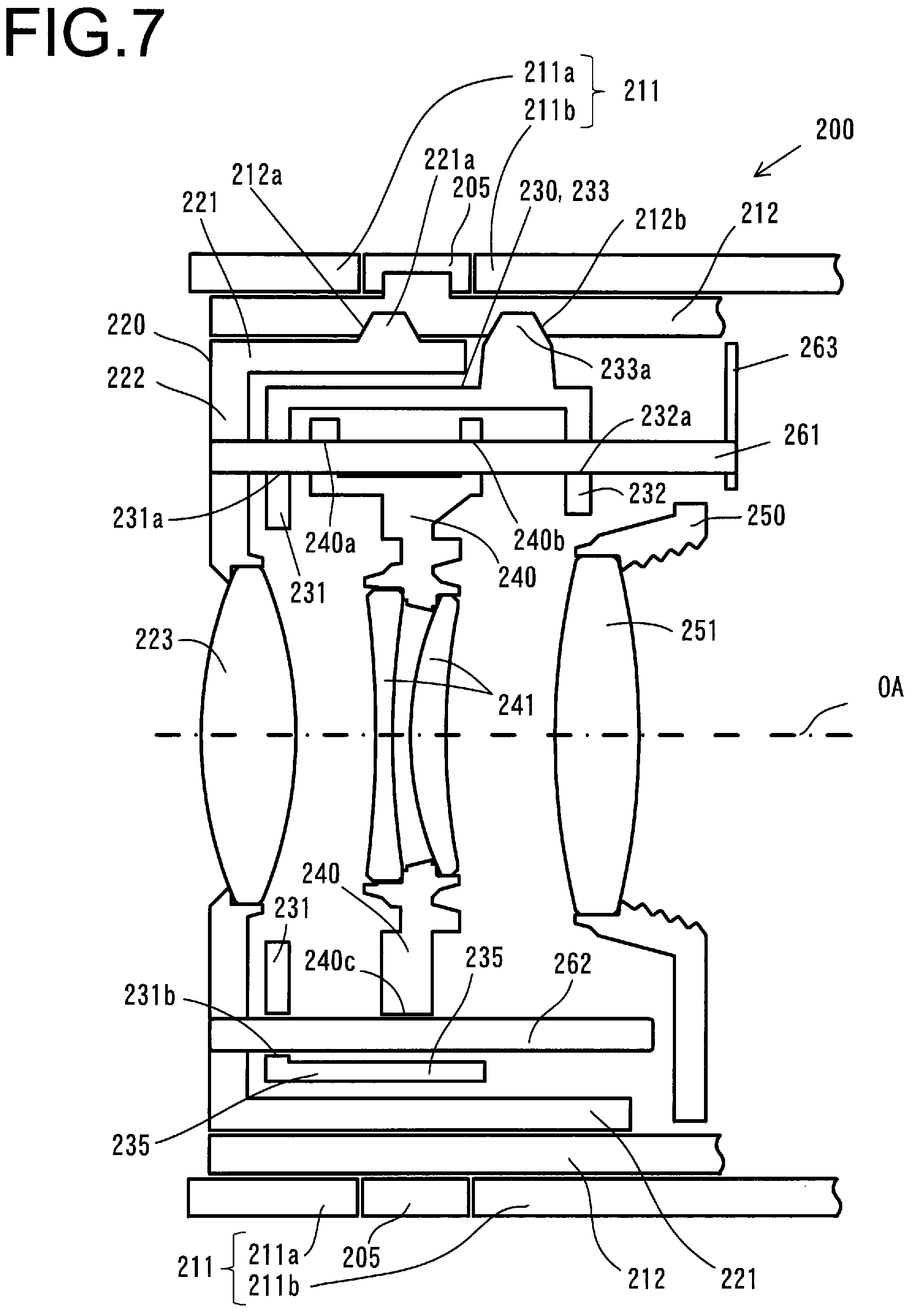 Patent US11815654 Figure 7 – Lens barrel and image capturing device