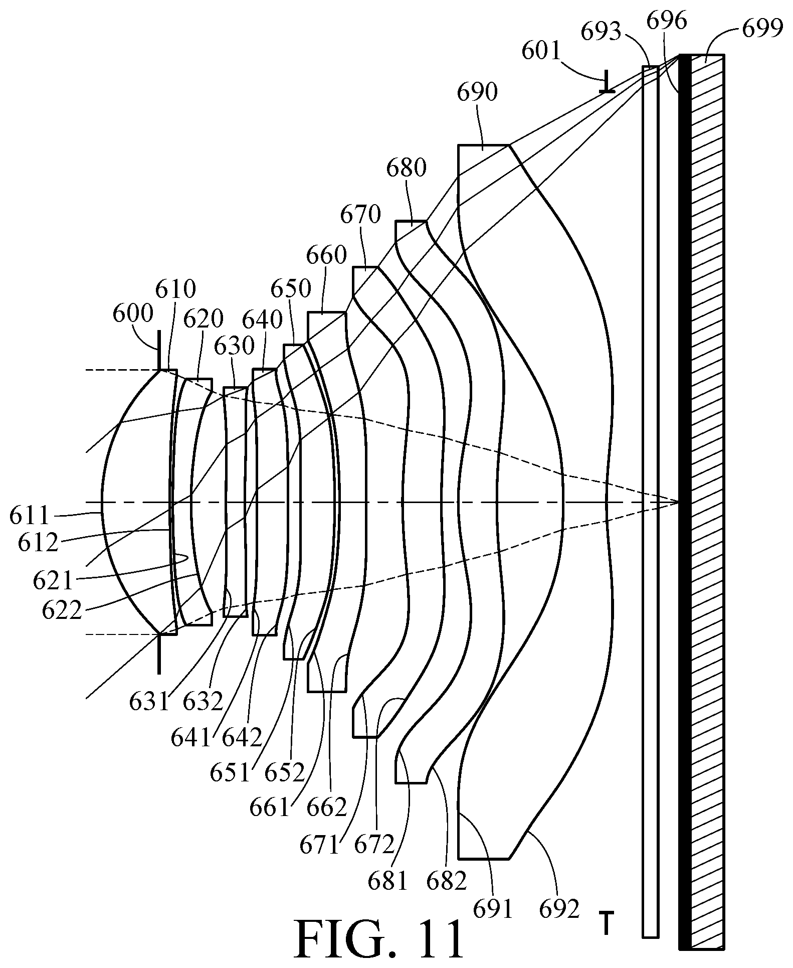 Patent US11815661 Figure 11 – Imaging optical lens assembly, image capturing unit and electronic device