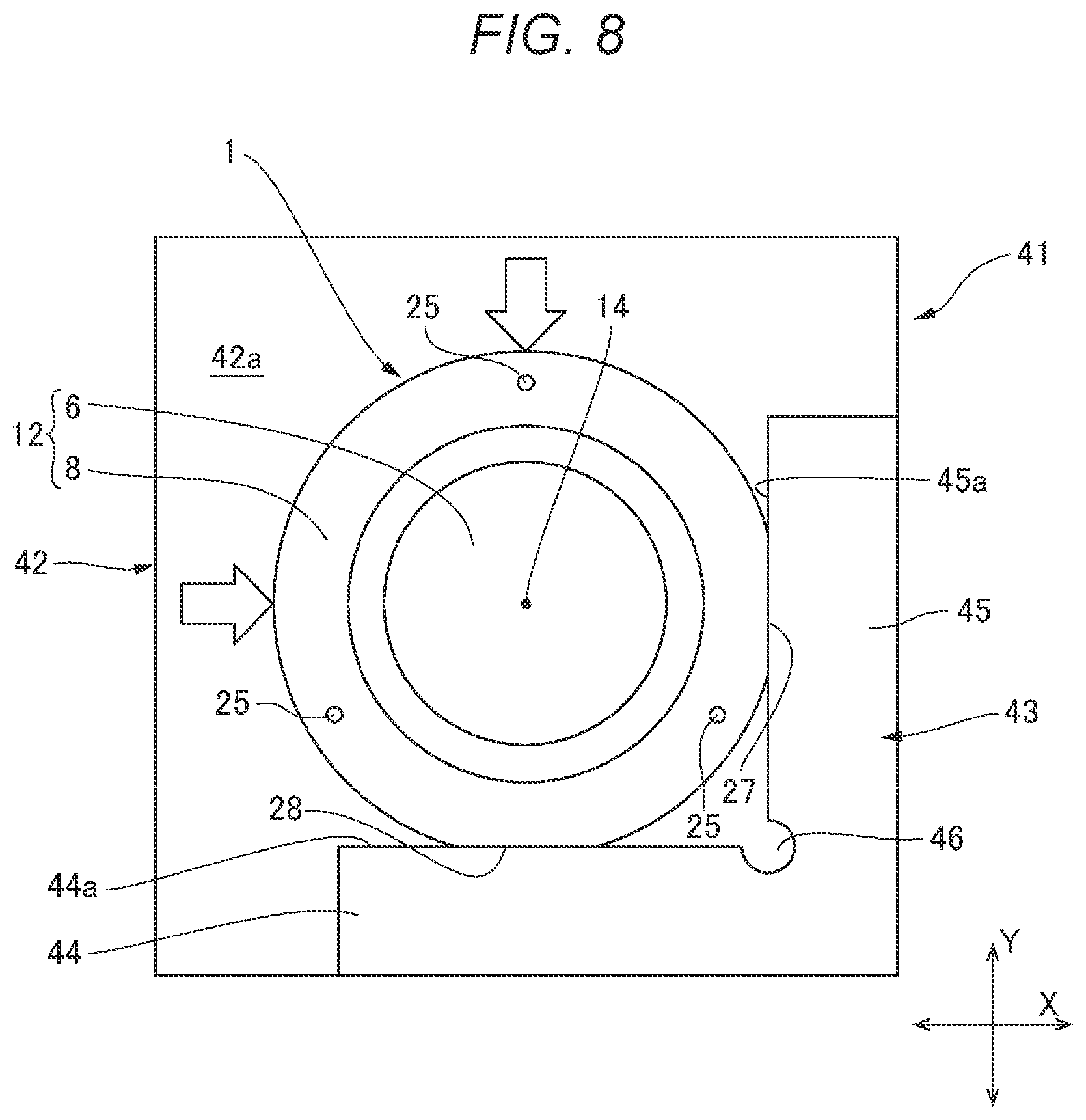 Patent US11815669 Figure 8 – Lens, optical system, projector, and imaging device
