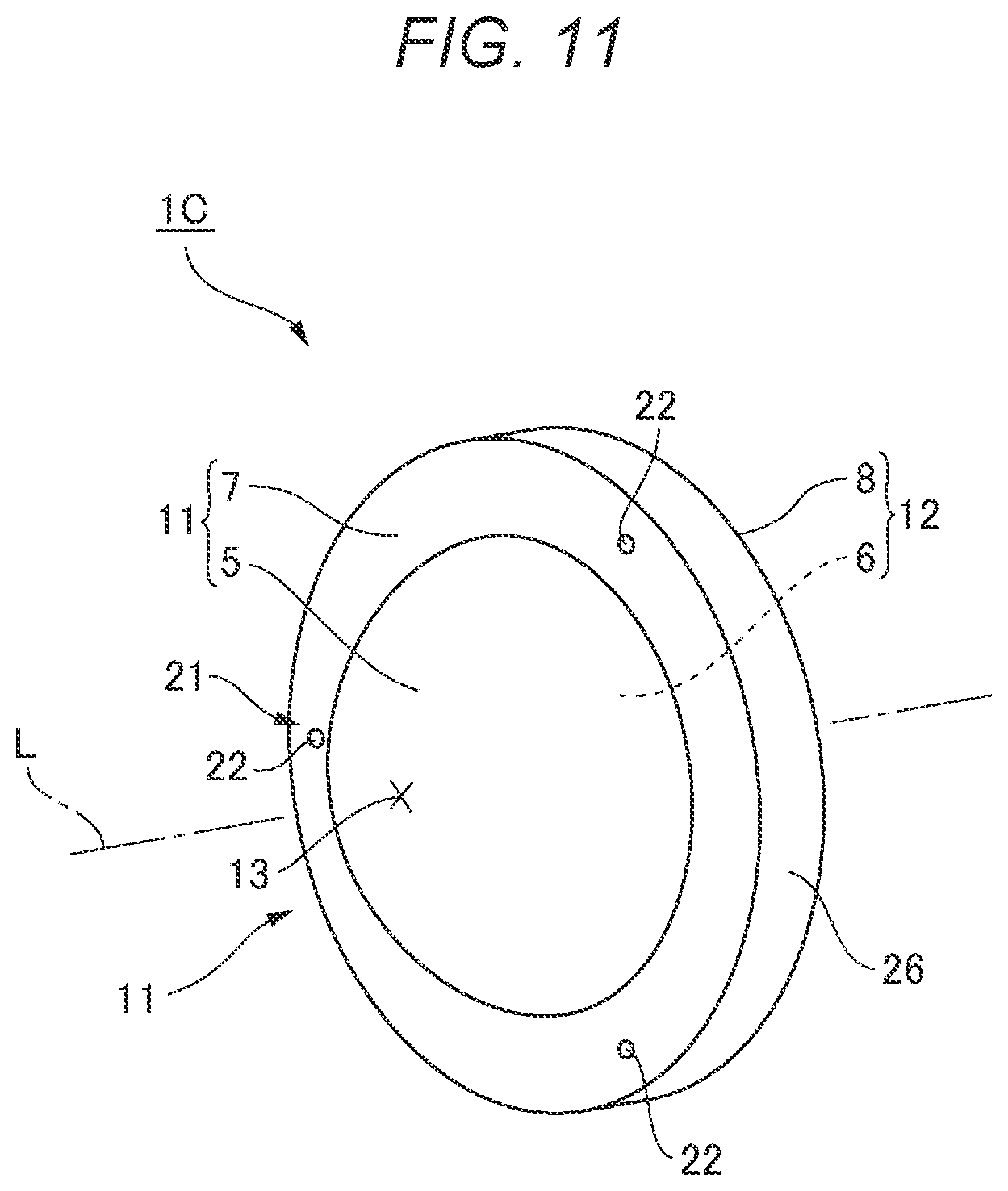 Patent US11815669 Figure 11 – Lens, optical system, projector, and imaging device
