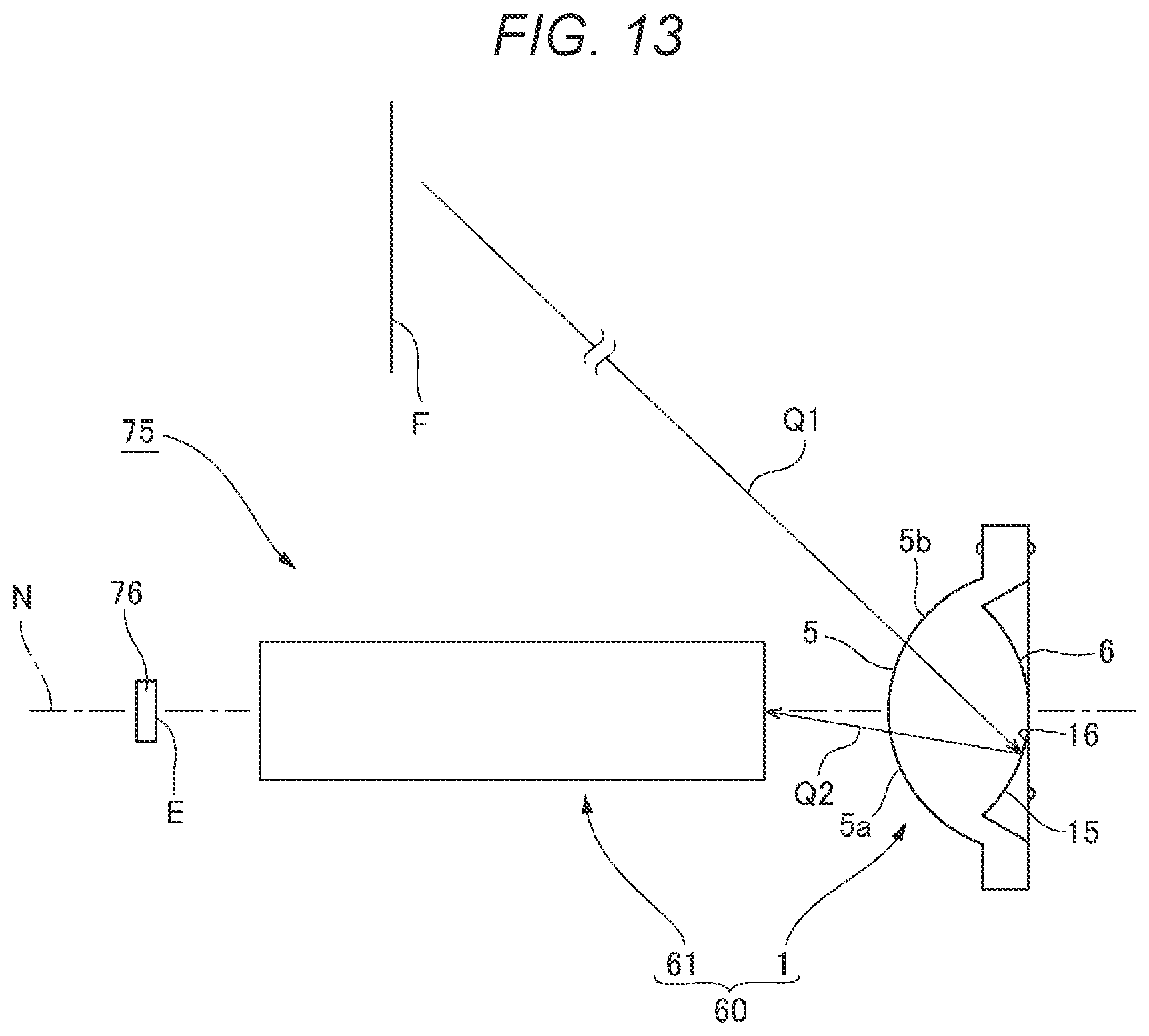 Patent US11815669 Figure 13 – Lens, optical system, projector, and imaging device