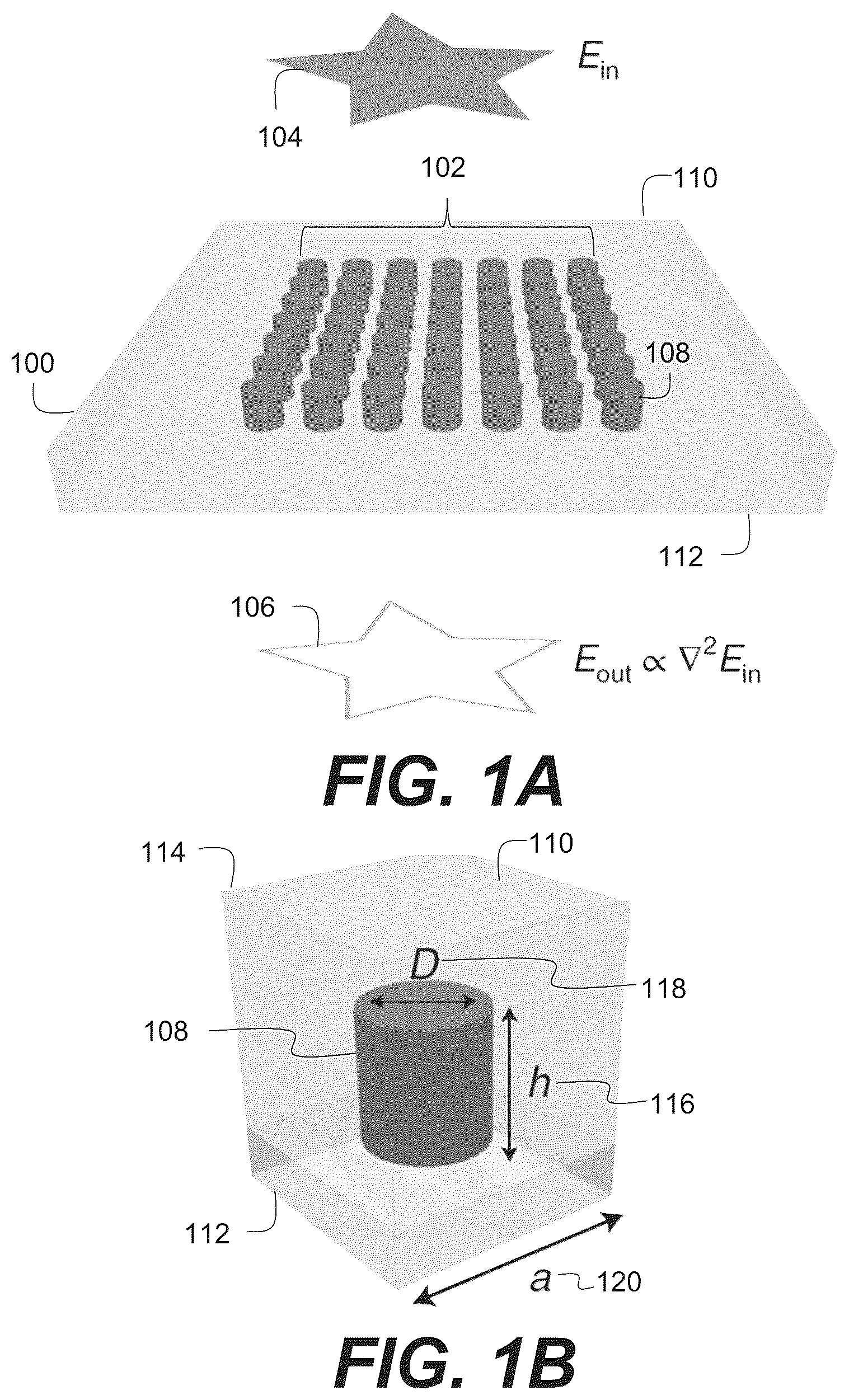 Patent US11815671 Figure 1 – Flat optics for image differentiation
