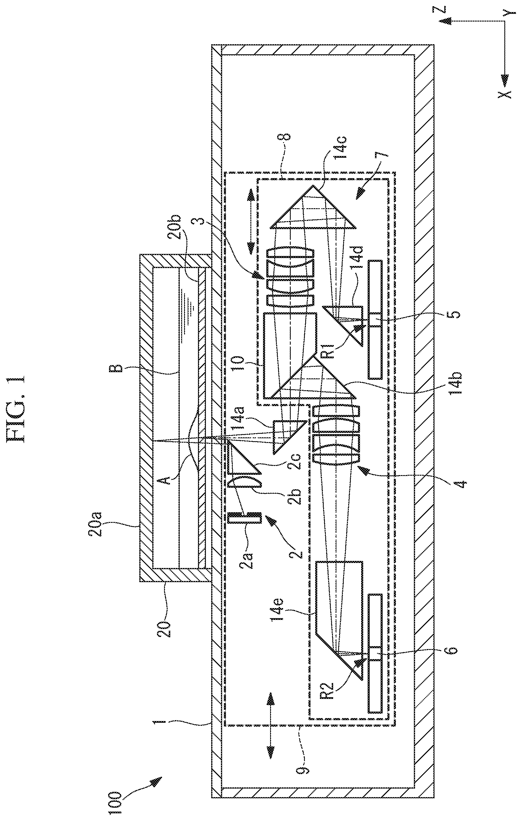 Patent US11815672 Figure 1 – Observation device