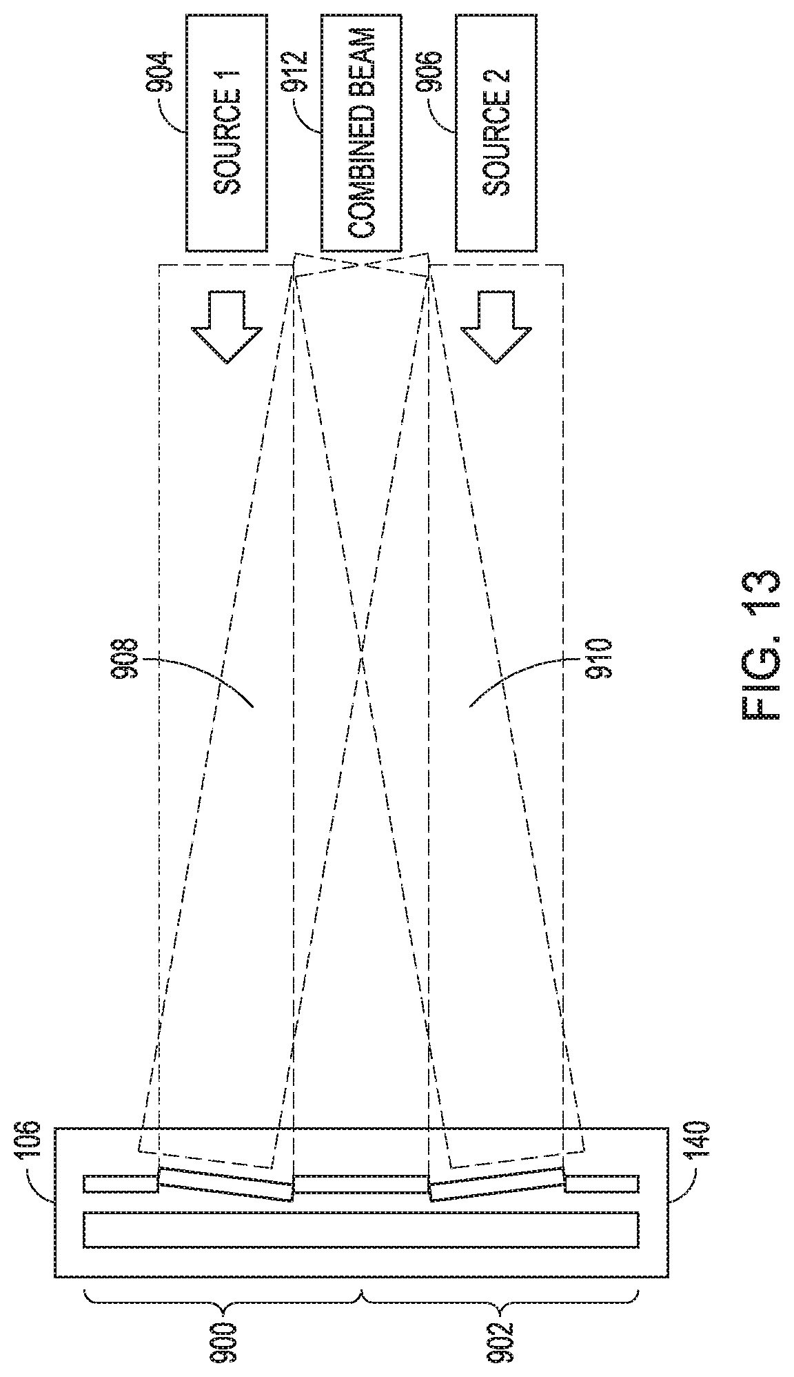 Patent US11815676 Figure 11 – Active pushbroom imaging system using a micro-electro-mechanical system (MEMS) micro-mirror array (MMA)