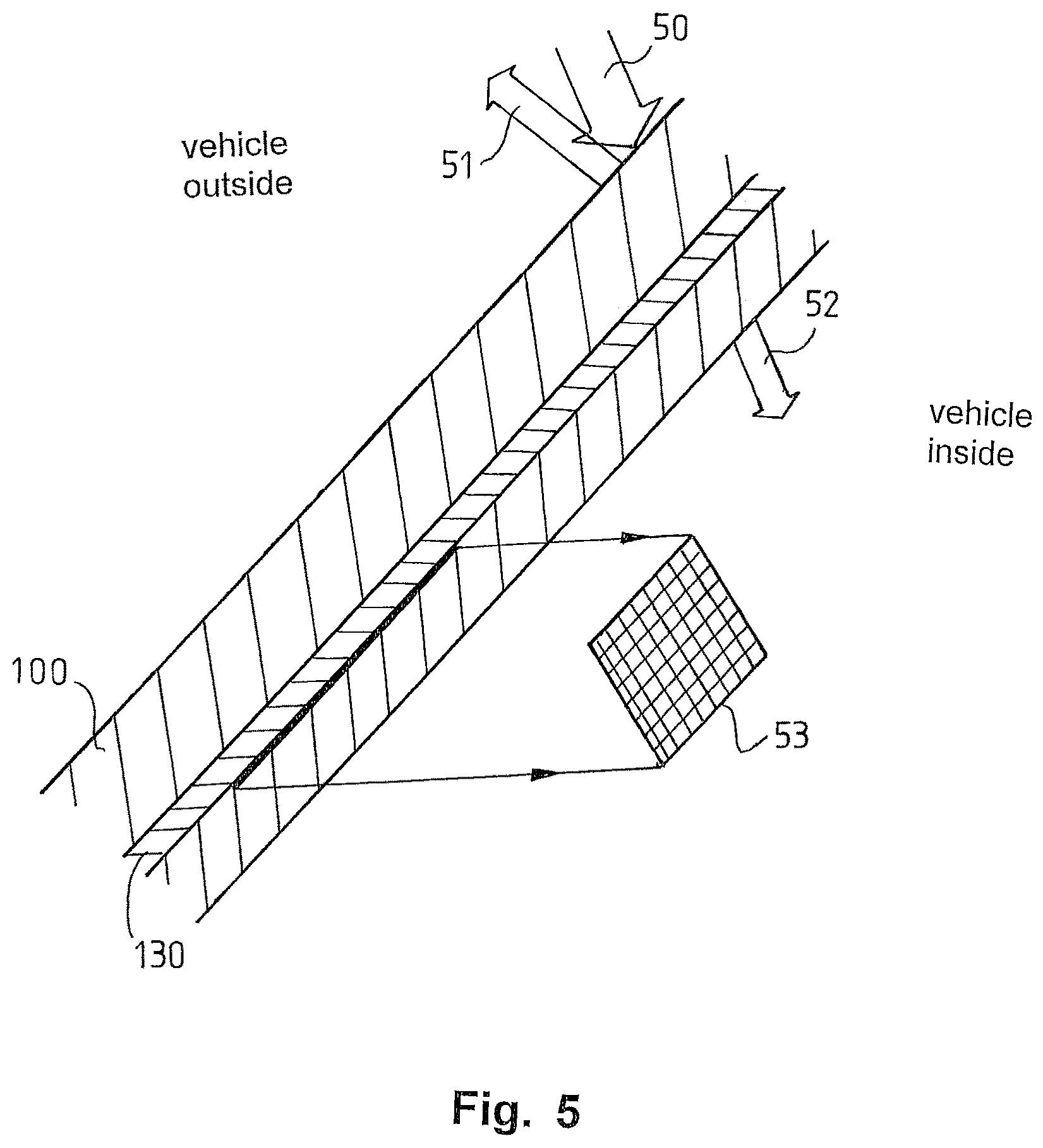 Patent US11815678 Figure 5 – Windscreen display