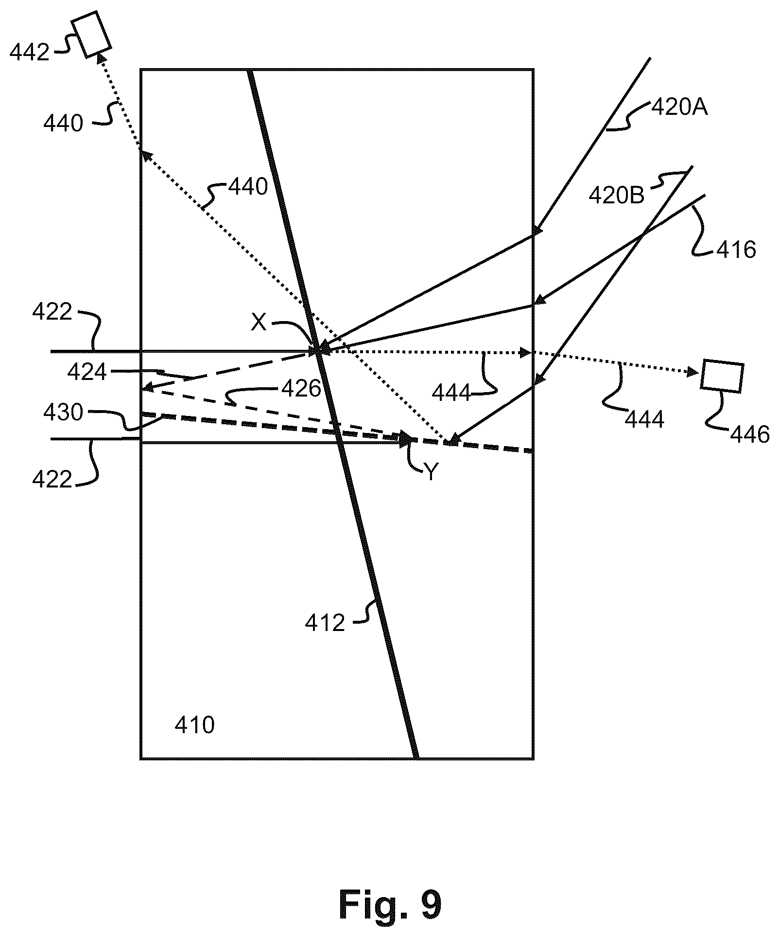 Patent US11815681 Figure 10 – Eliminating glare in head-up displays