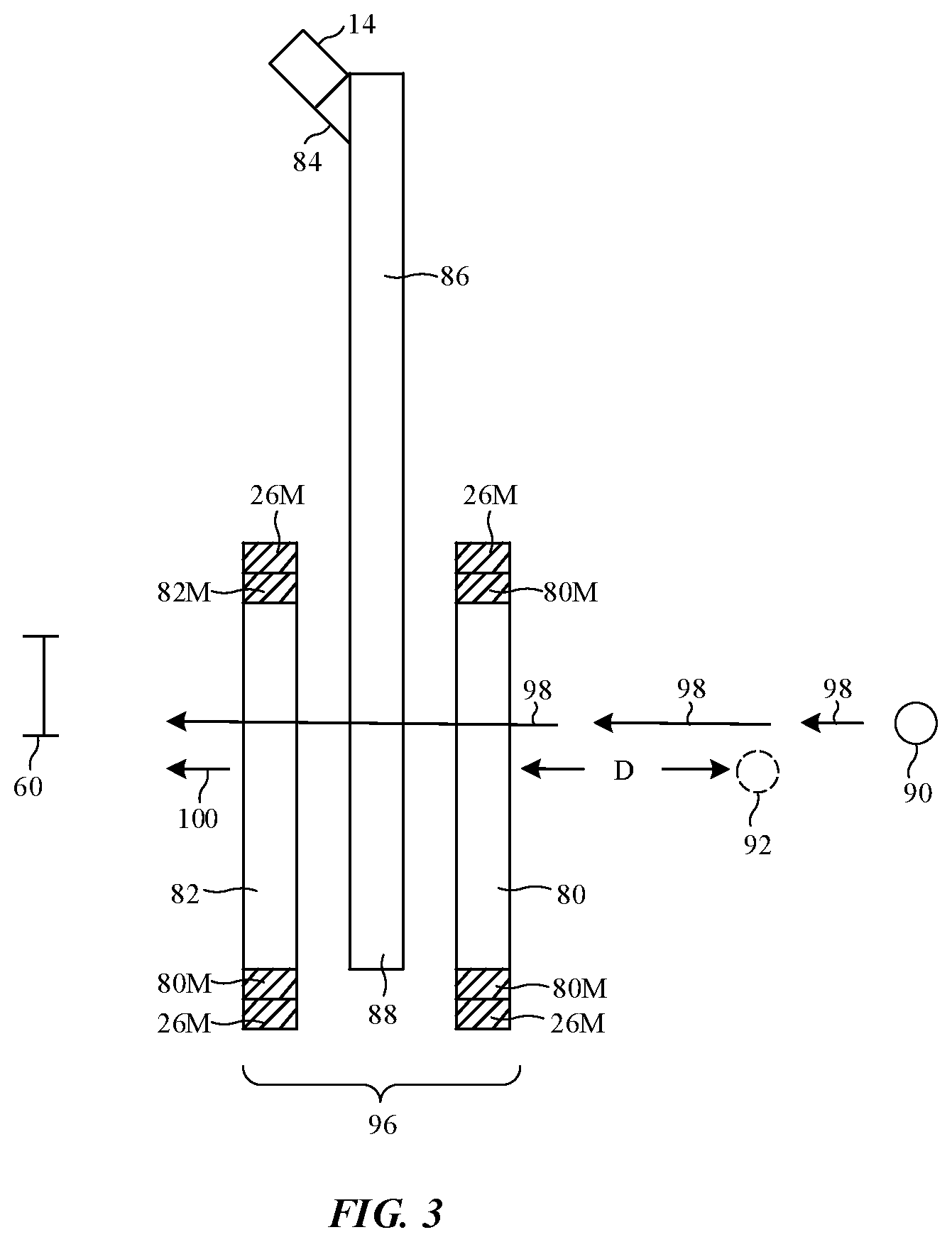 Patent US11815685 Figure 3 – Display system with virtual image distance adjustment and corrective lenses