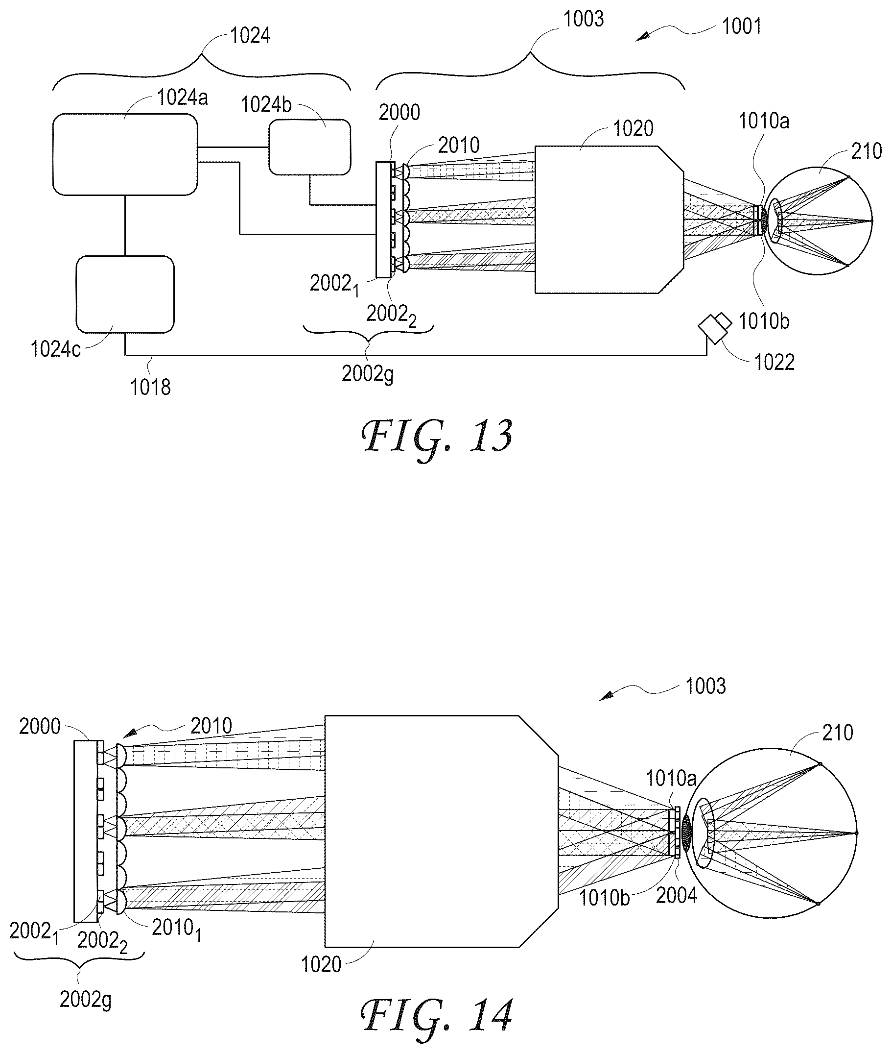 Patent US11815688 Figure 8 – Display system and method for providing variable accommodation cues using multiple intra-pupil parallax views formed by light emitter arrays