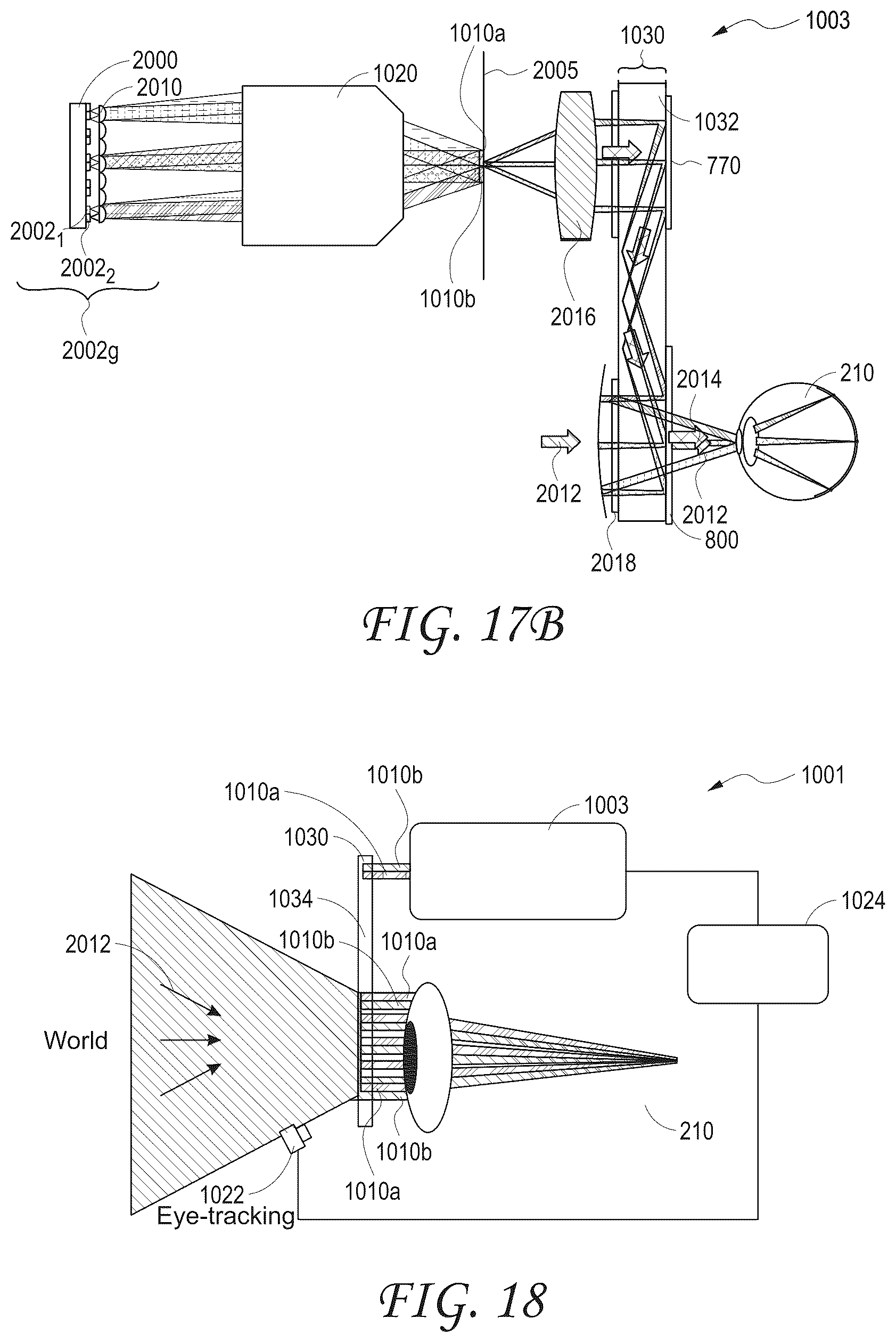 Patent US11815688 Figure 11 – Display system and method for providing variable accommodation cues using multiple intra-pupil parallax views formed by light emitter arrays