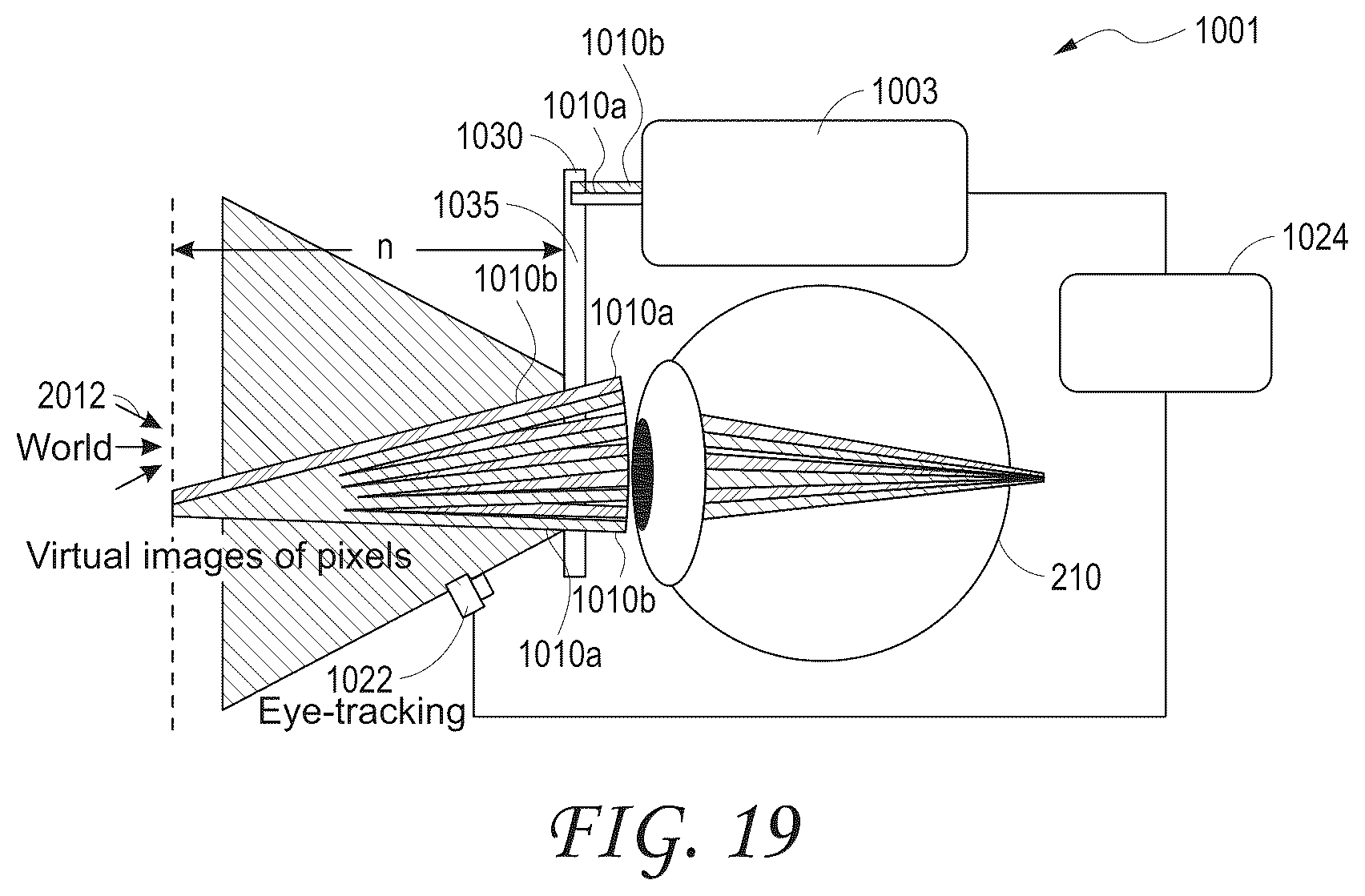 Patent US11815688 Figure 12 – Display system and method for providing variable accommodation cues using multiple intra-pupil parallax views formed by light emitter arrays