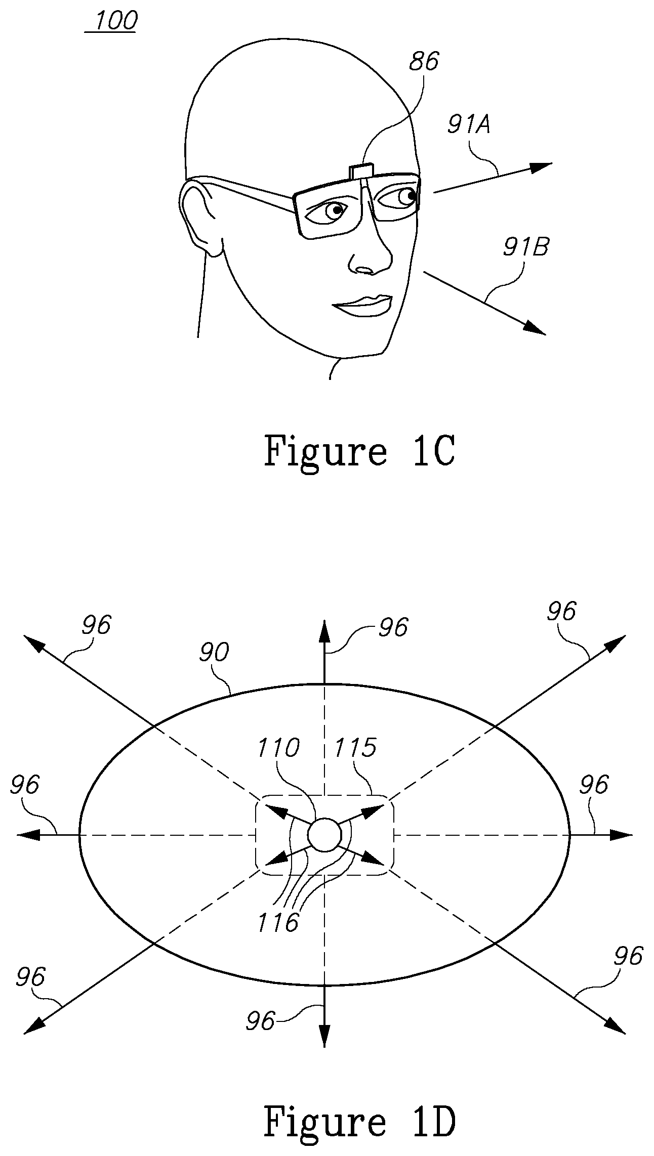 Patent US11815690 Figure 2 – Head mounted display symbology concepts and implementations, associated with a reference vector