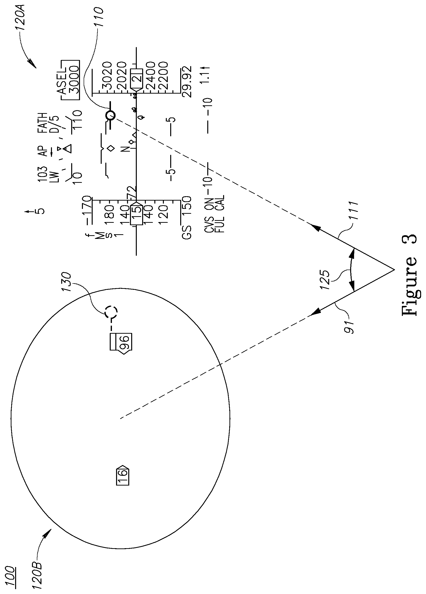 Patent US11815690 Figure 4 – Head mounted display symbology concepts and implementations, associated with a reference vector