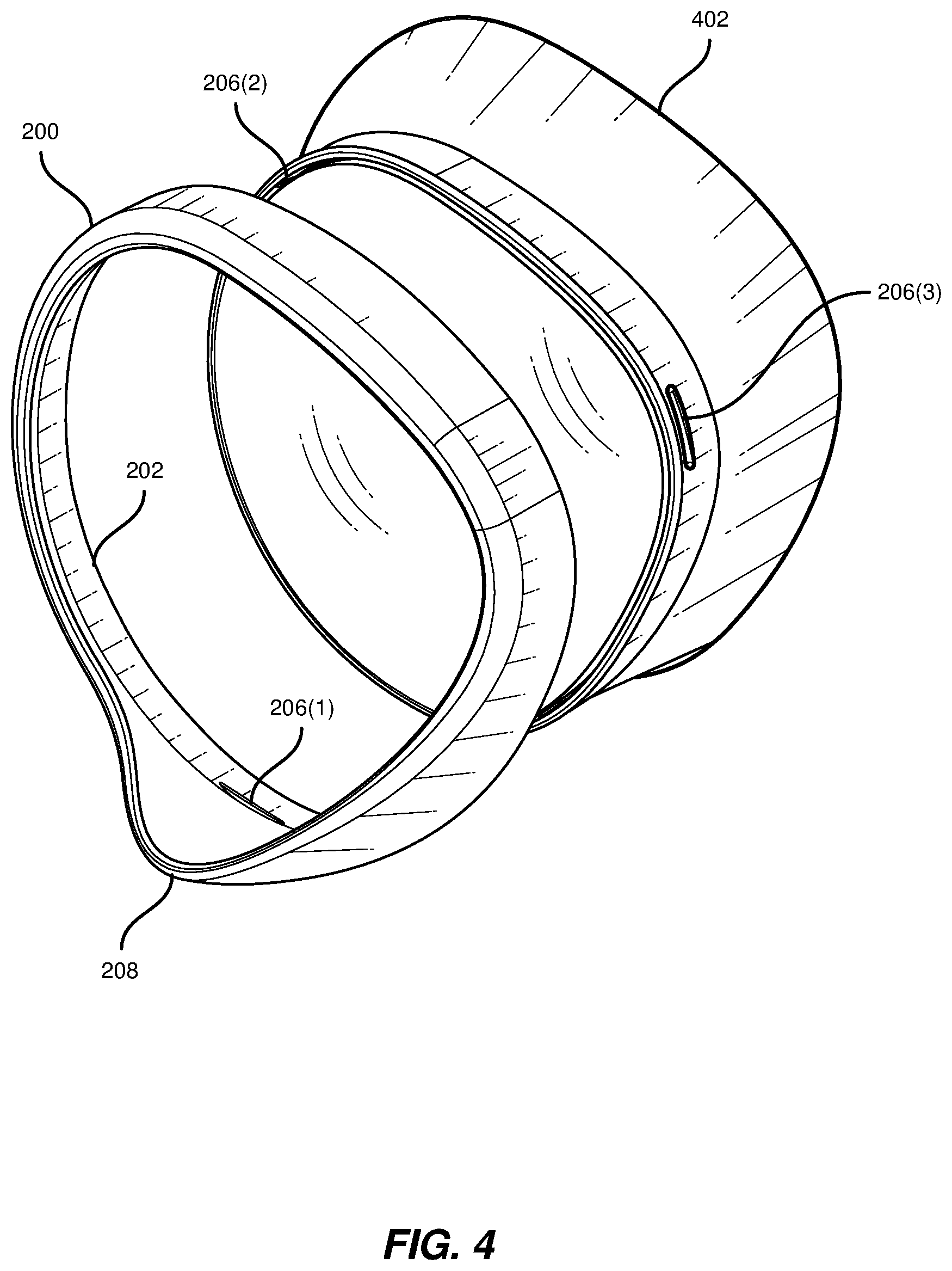 Patent US11815692 Figure 4 – Apparatus, system, and method for blocking light from eyecups