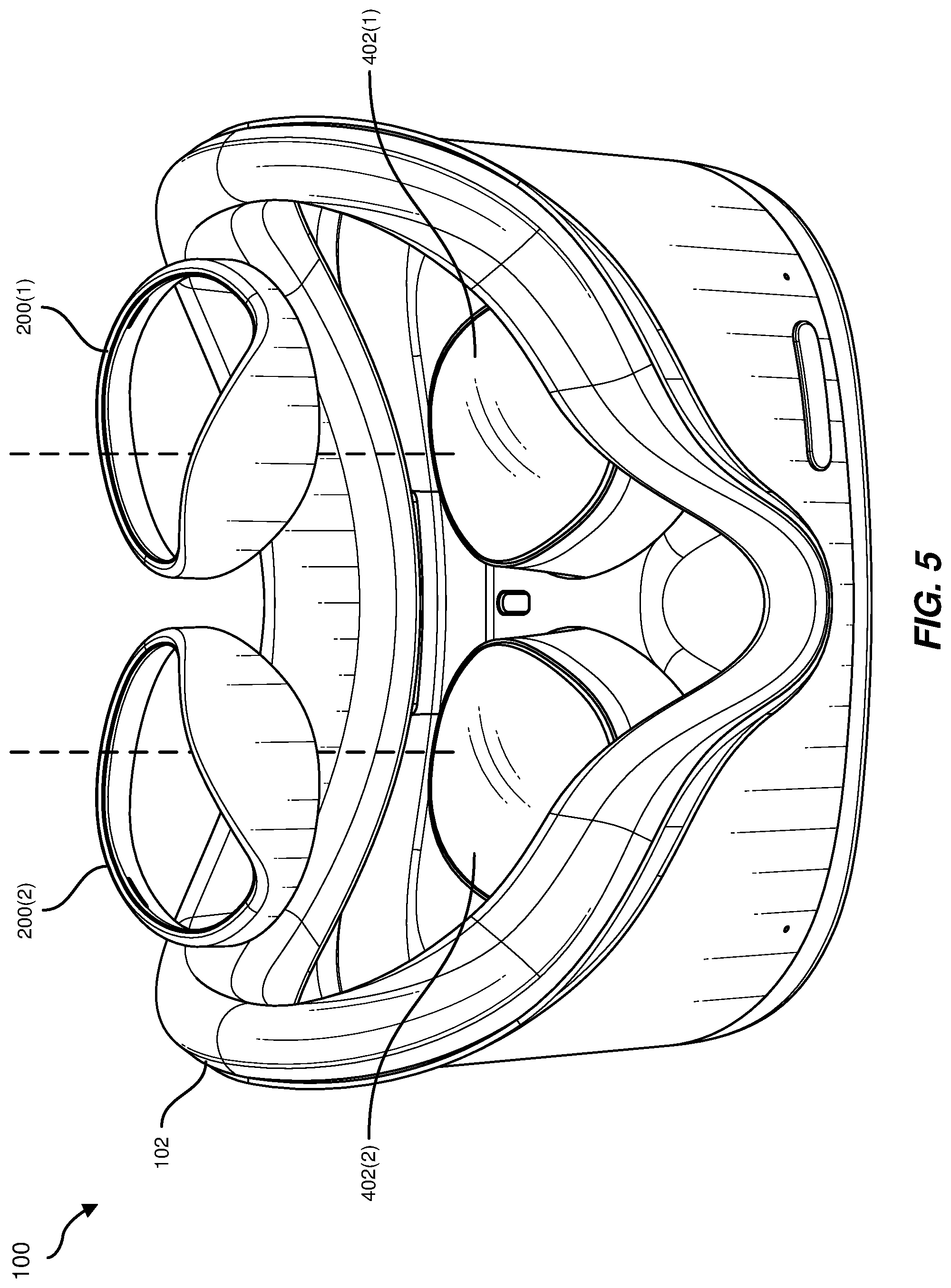 Patent US11815692 Figure 5 – Apparatus, system, and method for blocking light from eyecups