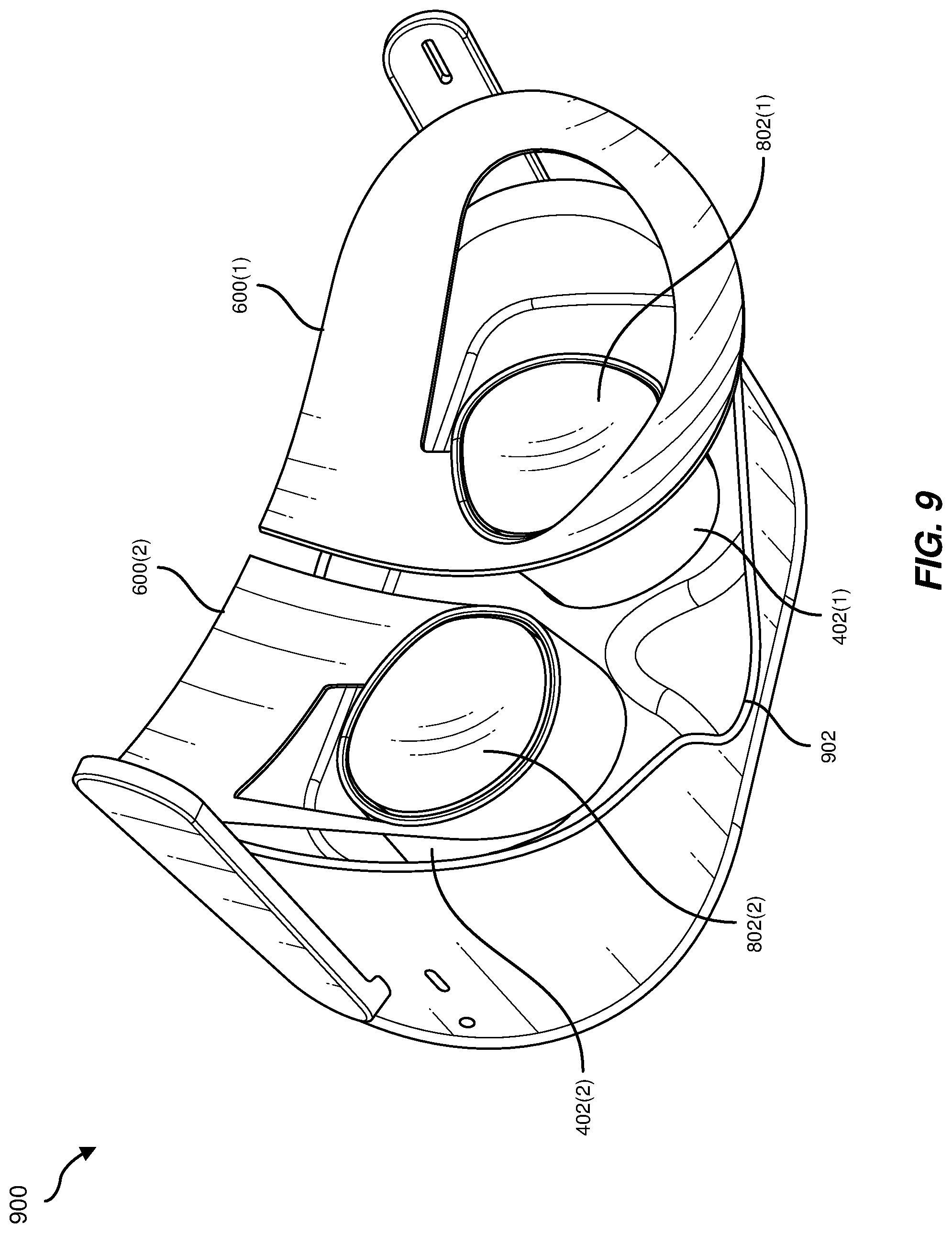 Patent US11815692 Figure 9 – Apparatus, system, and method for blocking light from eyecups