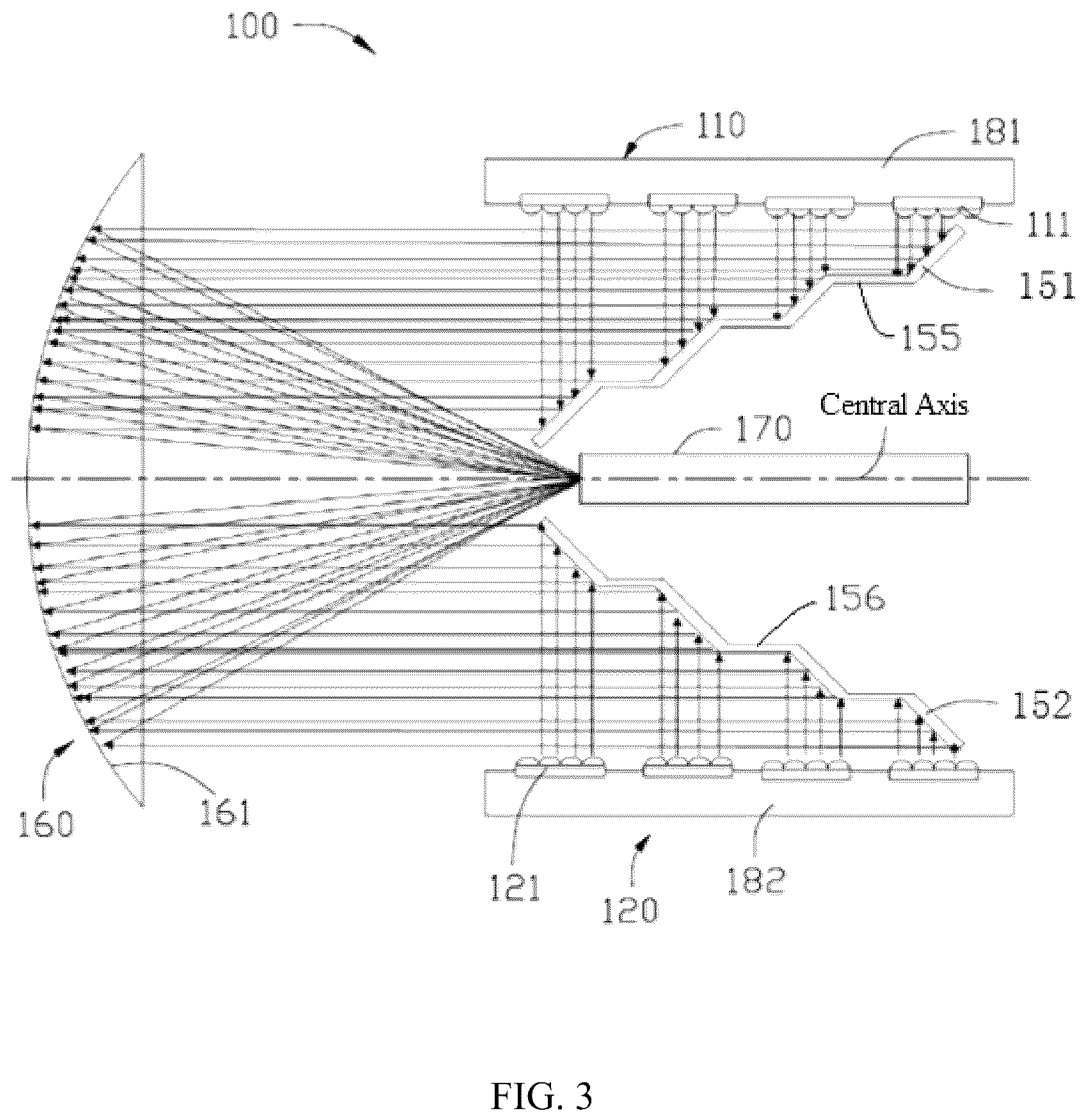 Patent US11815698 Figure 3 – Laser combining apparatus and display device
