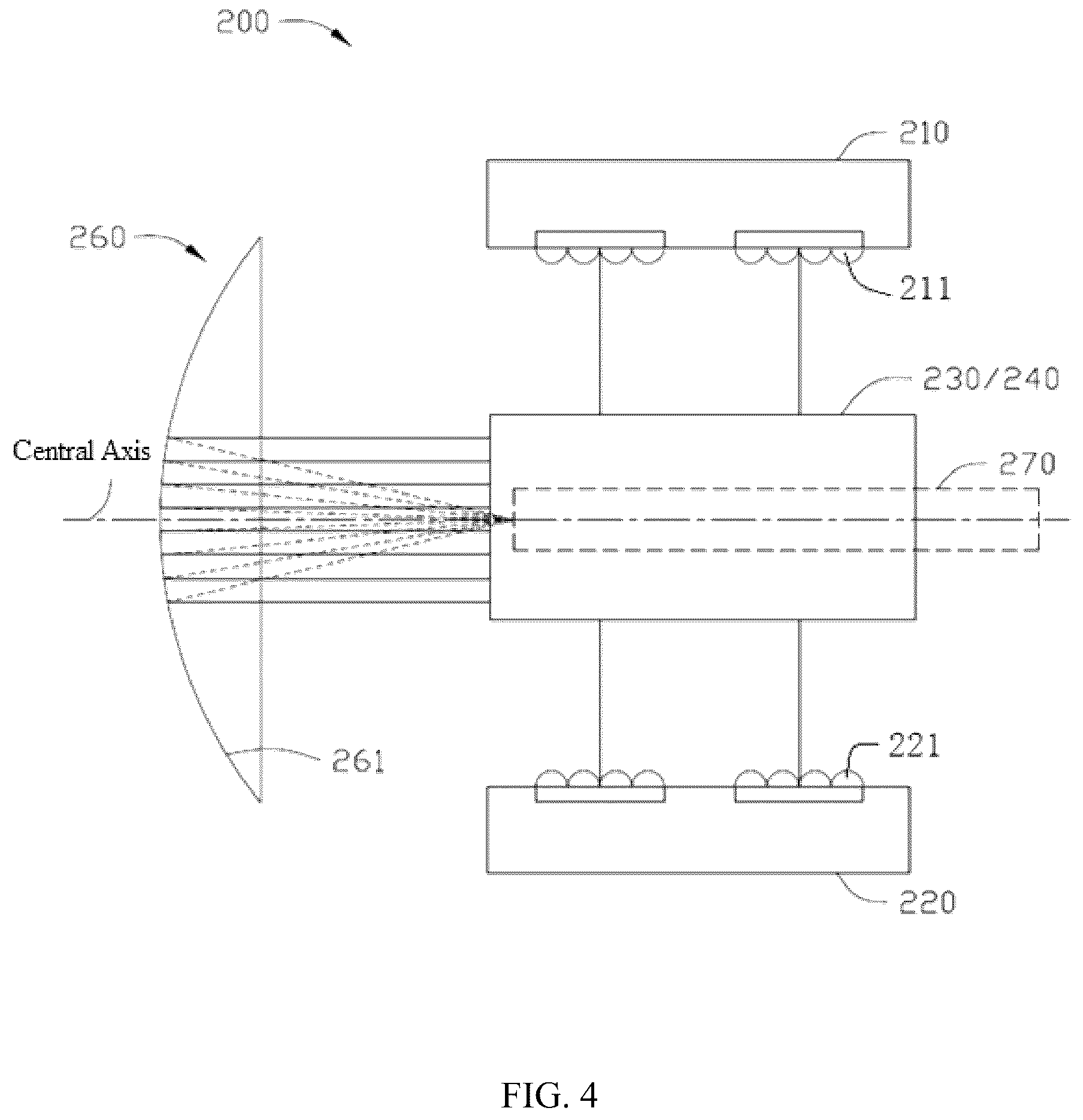 Patent US11815698 Figure 4 – Laser combining apparatus and display device
