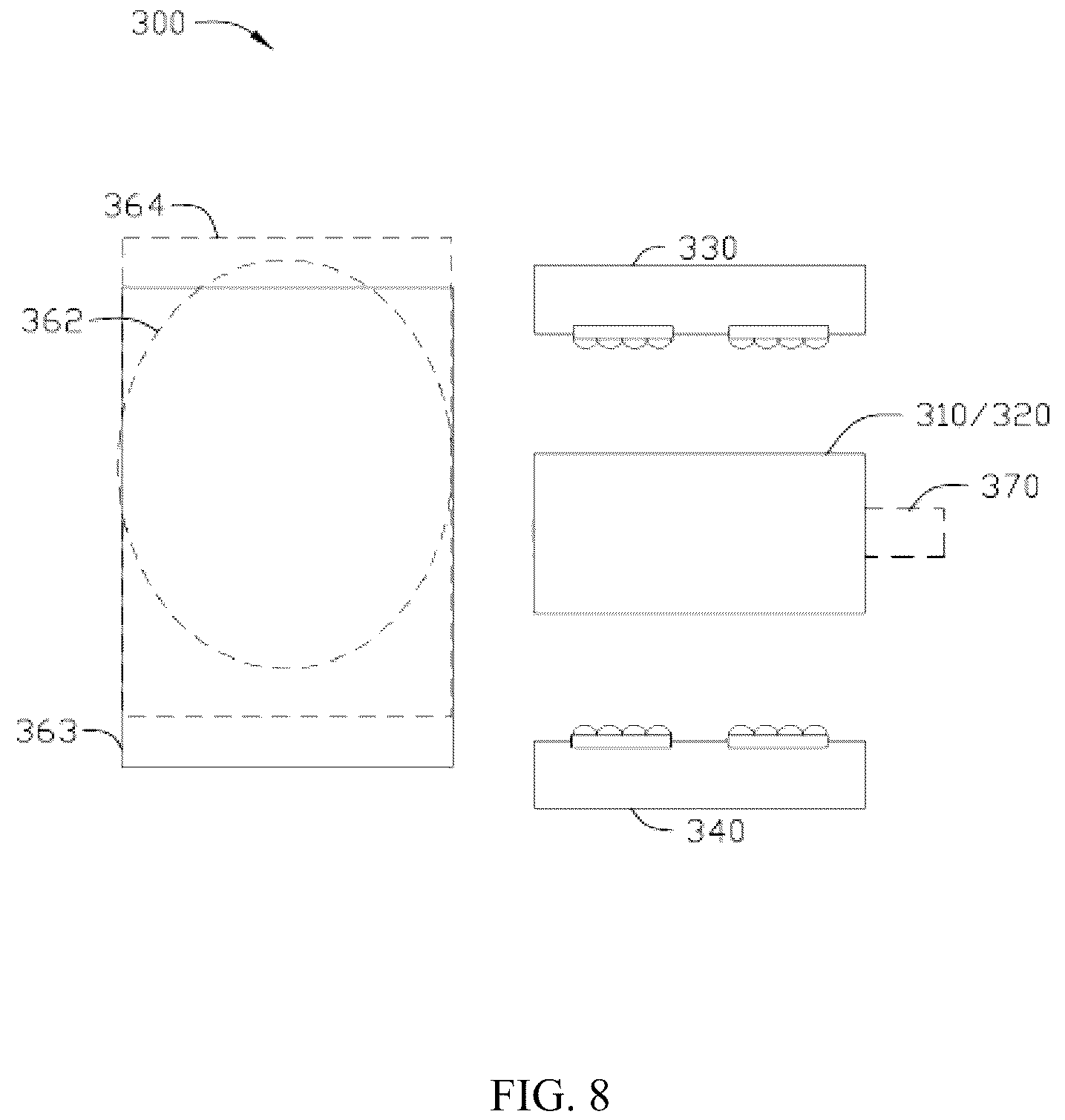 Patent US11815698 Figure 8 – Laser combining apparatus and display device