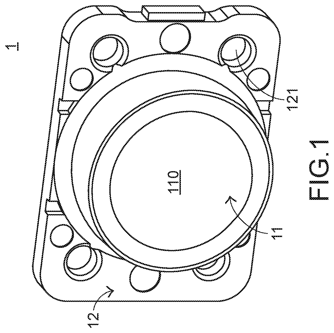 Patent US11815700 Figure 1 – Optical lens assembly