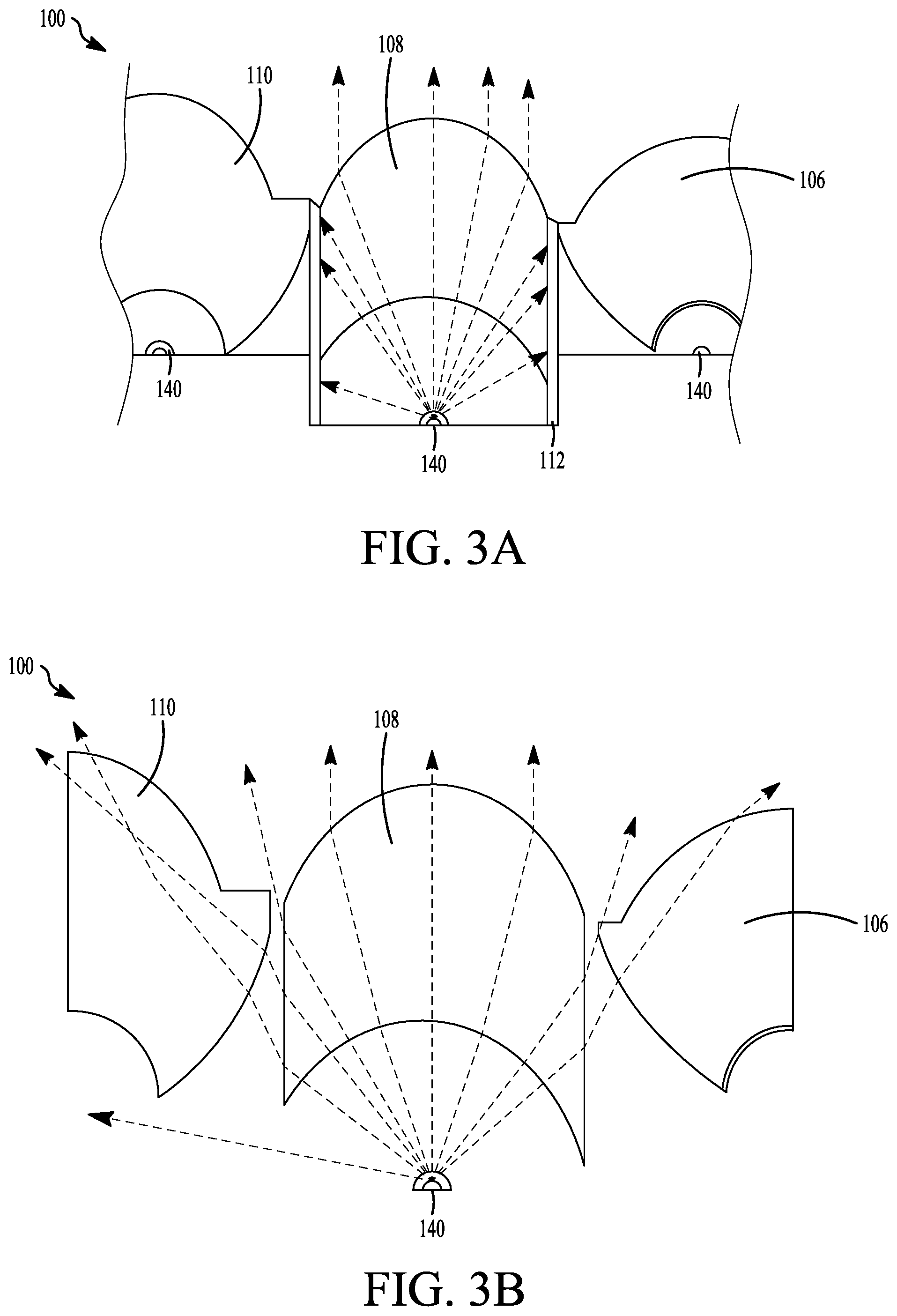 Patent US11815701 Figure 3 – Unitary multi-optic systems with optical barriers