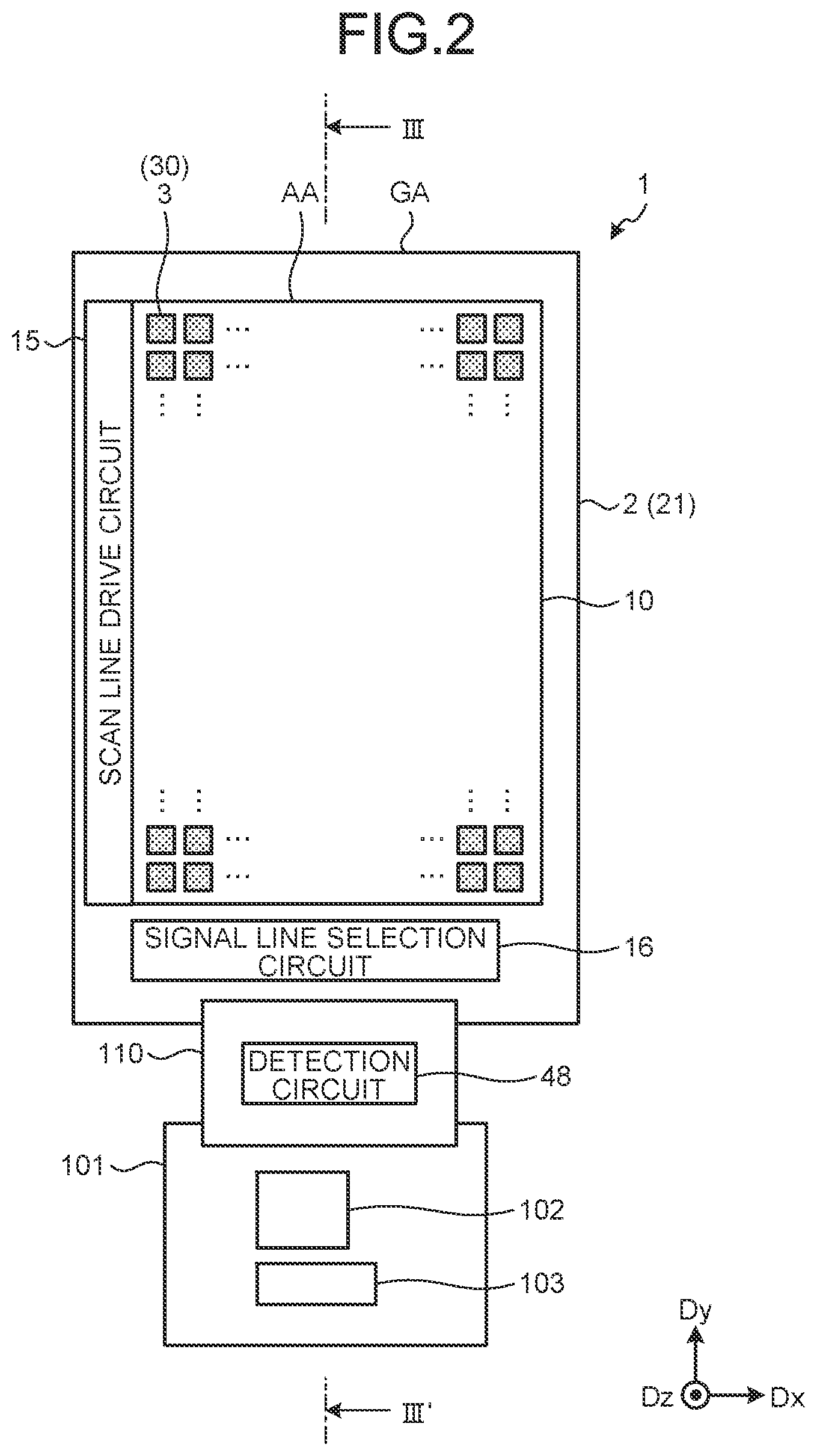 Patent US11815702 Figure 3 – Detection device