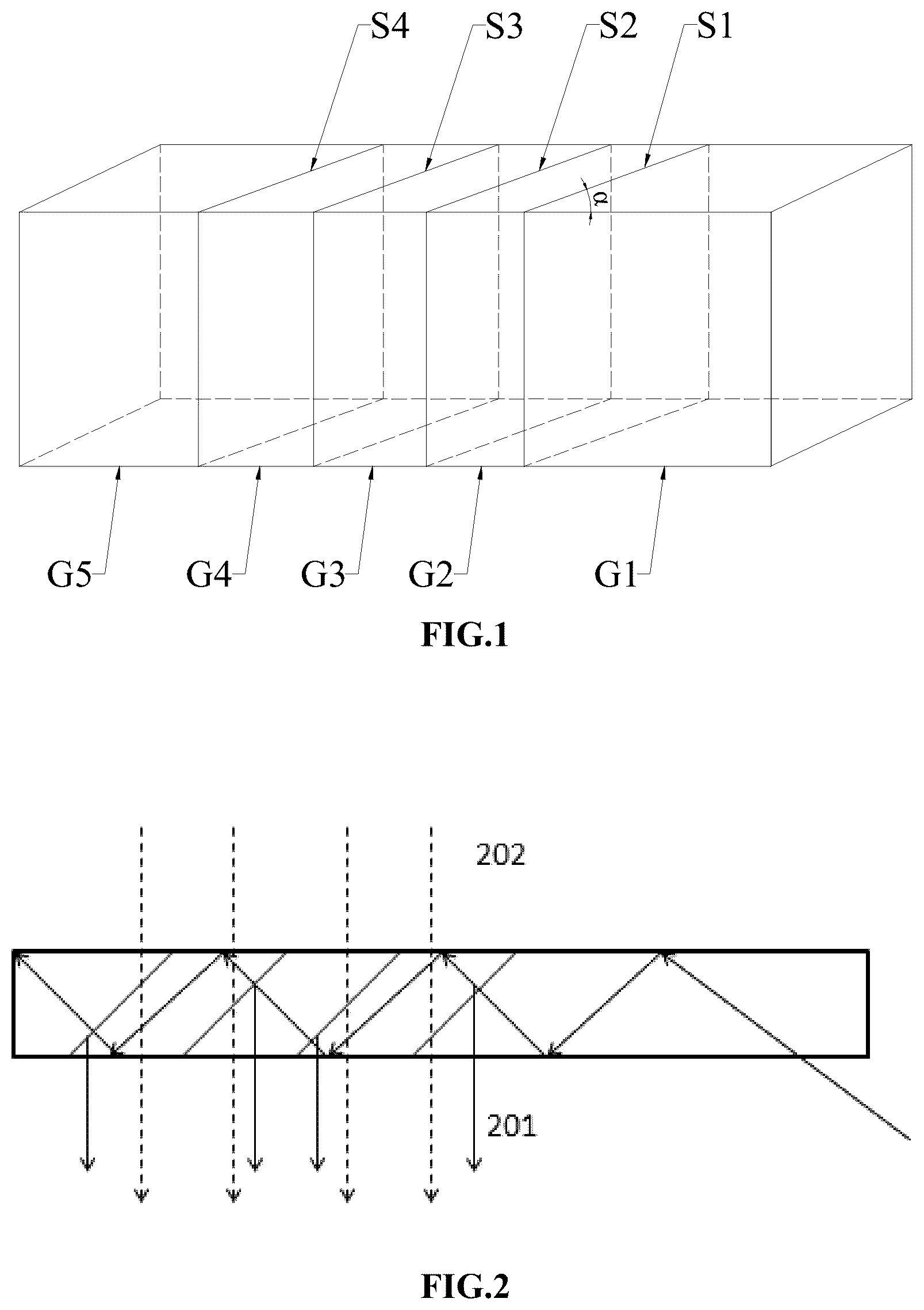 Patent US11815711 Figure 1 – Broadband cascaded splitting film array waveguide and display system comprising same