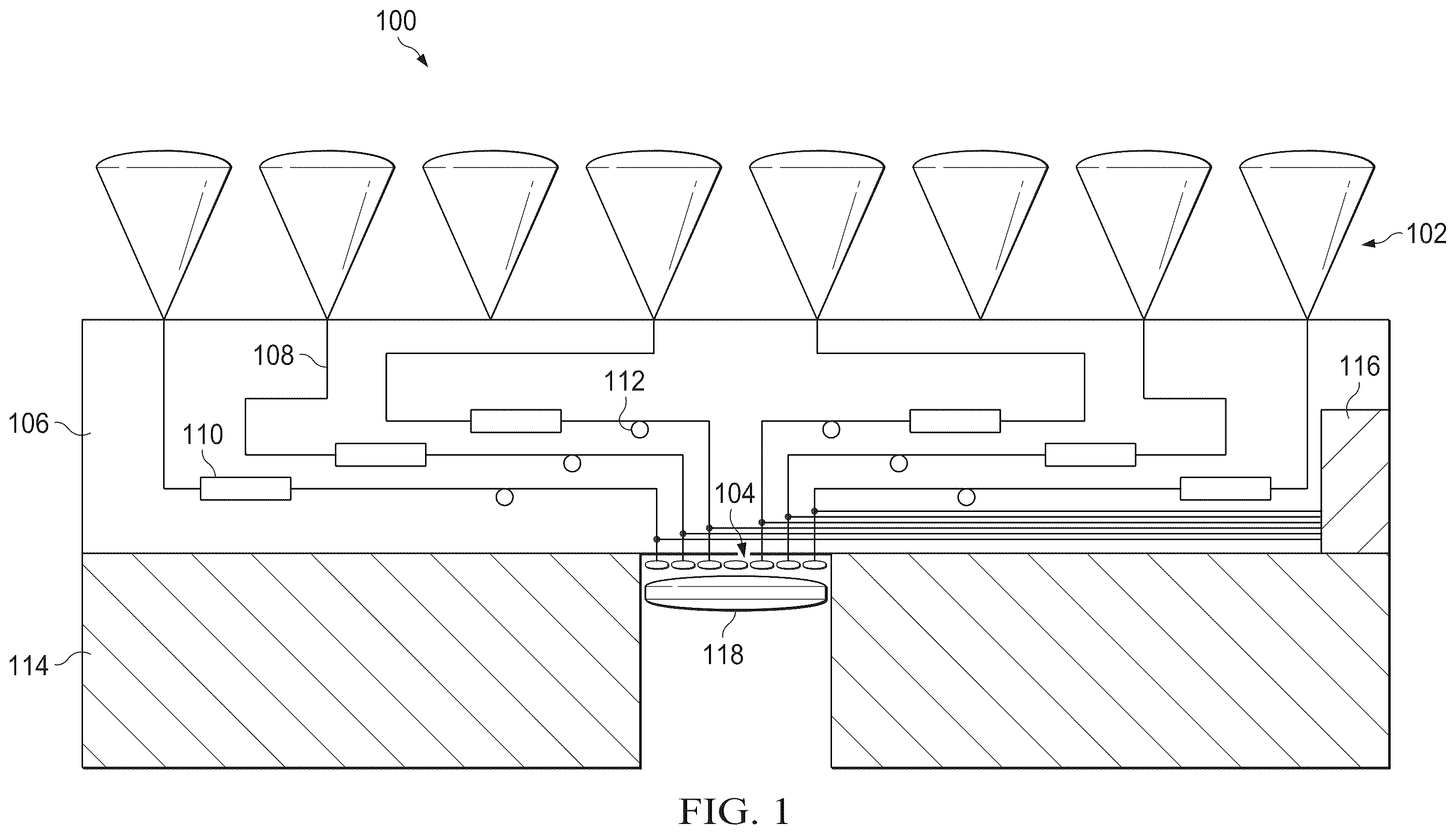 Patent US11815714 — Photonic integrated circuit-based imaging systems — Figure 1