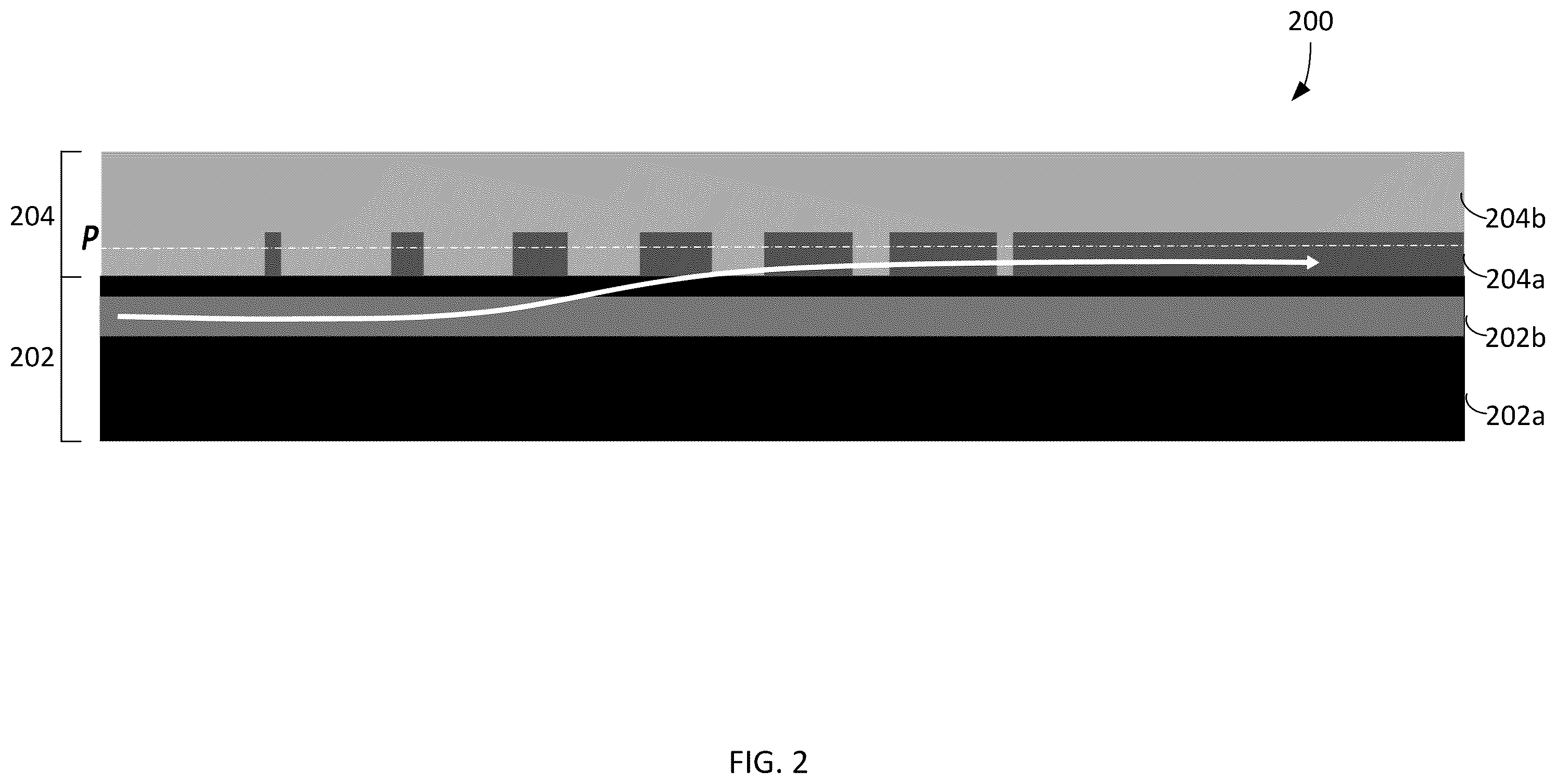 Patent US11815718 Figure 2 – Integrated photonics vertical coupler based on subwavelength grating