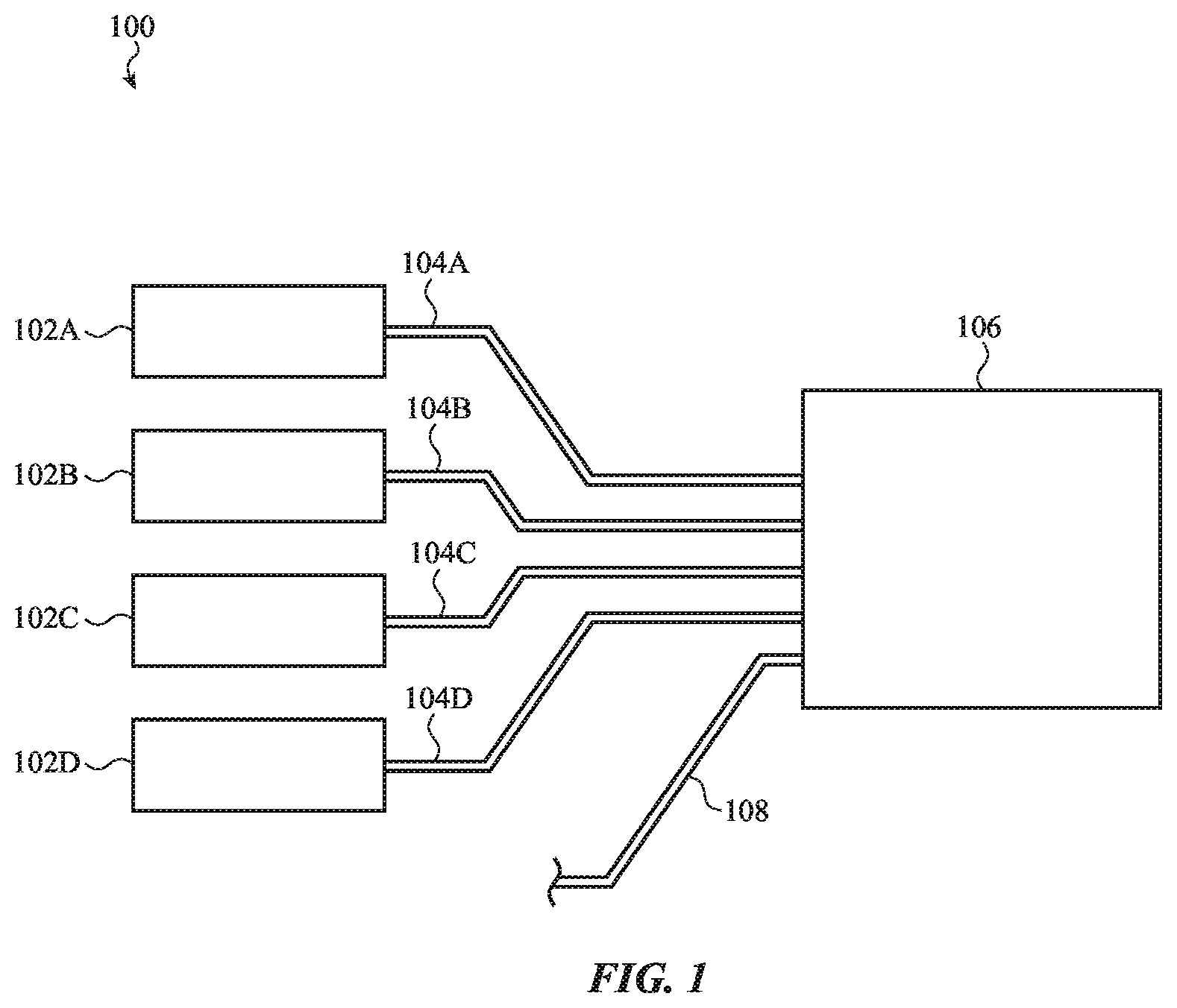Patent US11815719 — Wavelength agile multiplexing — Figure 1