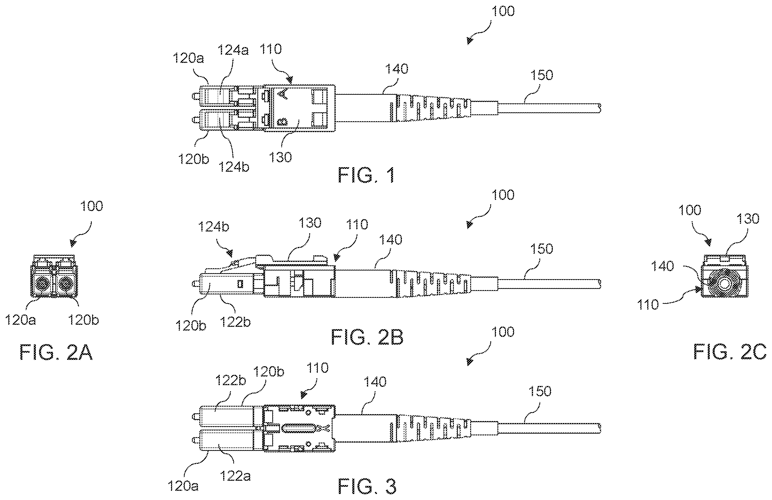 Patent US11815722 Figure 1 – Reversible optical connectors and associated devices, systems, and methods