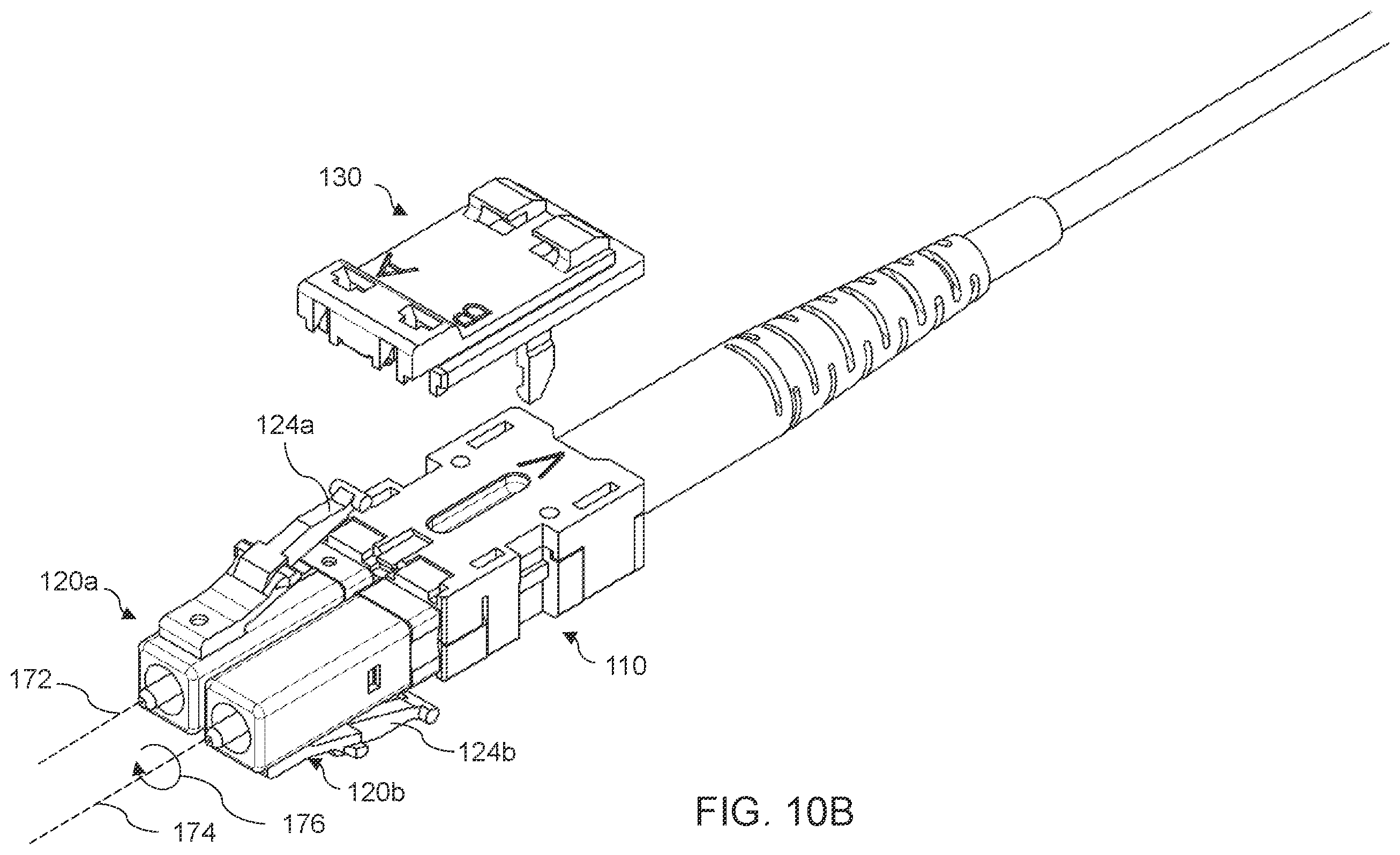 Patent US11815722 Figure 8 – Reversible optical connectors and associated devices, systems, and methods