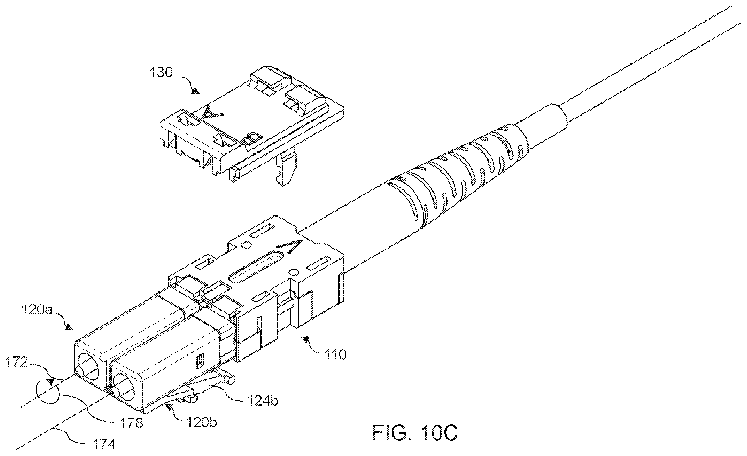 Patent US11815722 Figure 9 – Reversible optical connectors and associated devices, systems, and methods