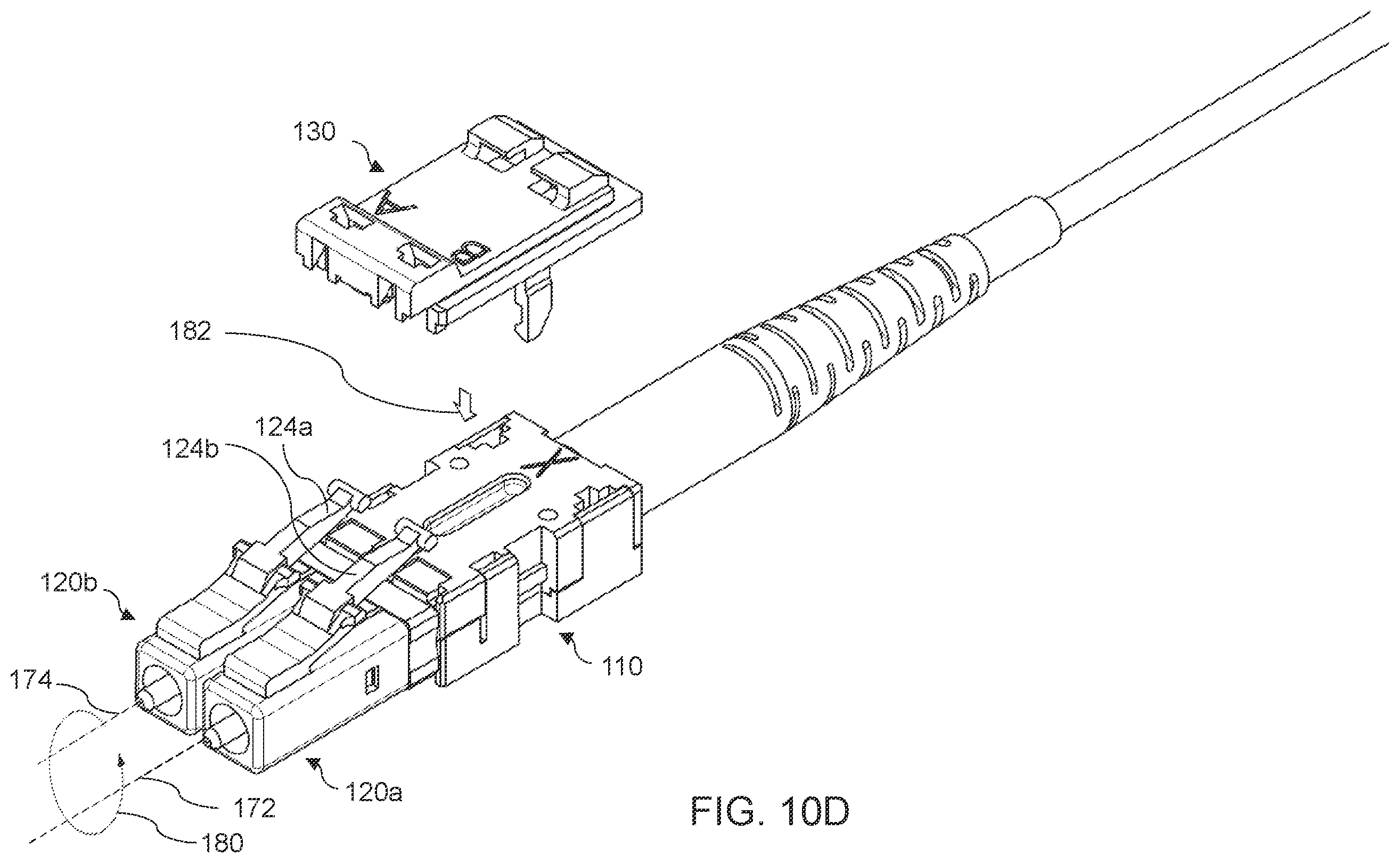 Patent US11815722 Figure 10 – Reversible optical connectors and associated devices, systems, and methods