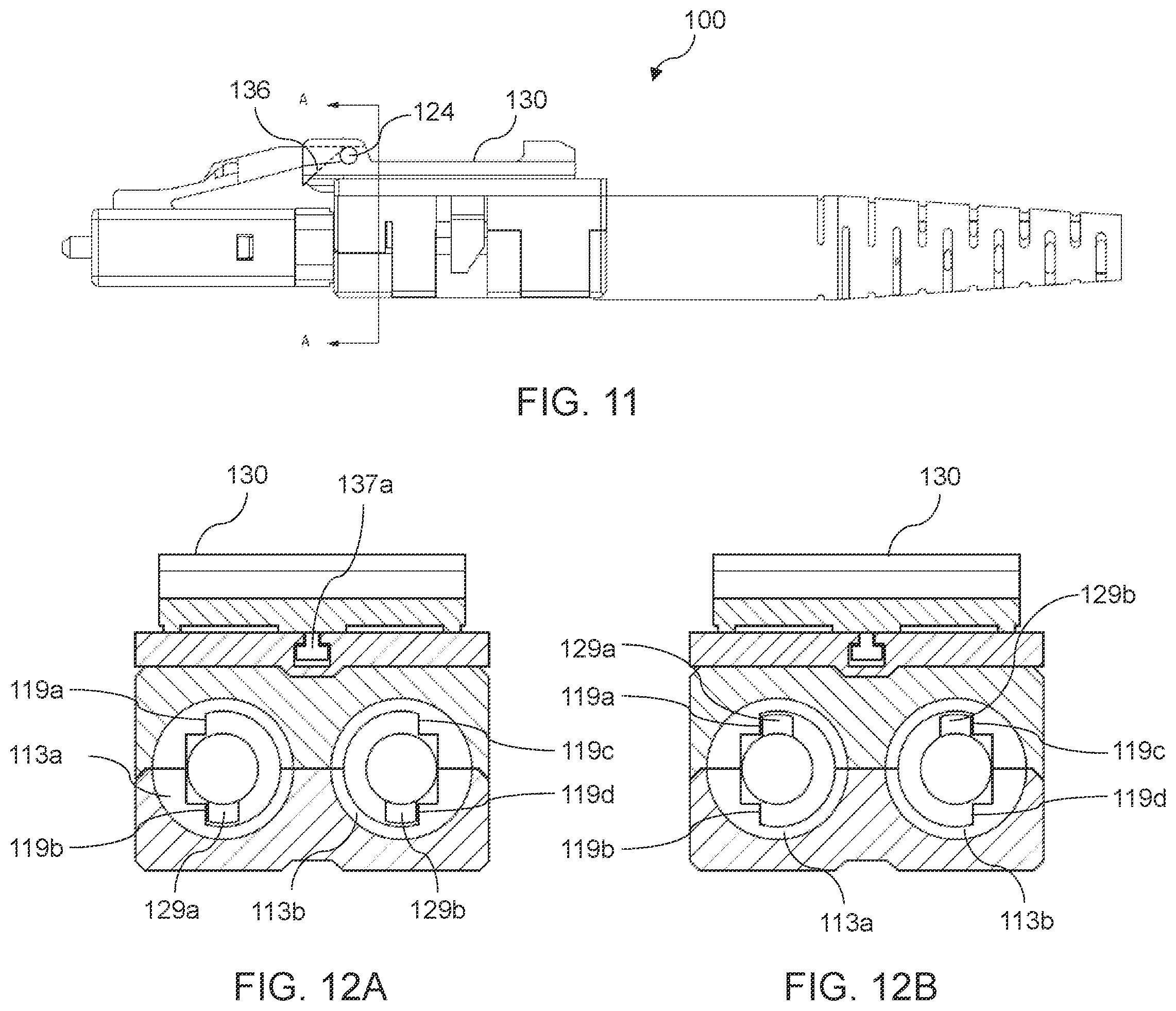 Patent US11815722 Figure 12 – Reversible optical connectors and associated devices, systems, and methods