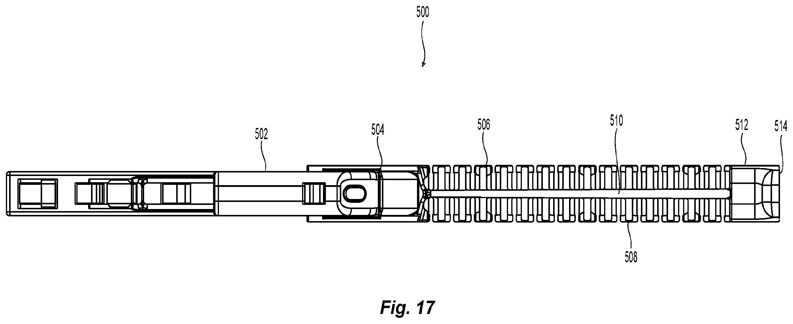 Patent US11815724 Figure 14 – Flexible push-pull boot and crimp body for fiber optic connector