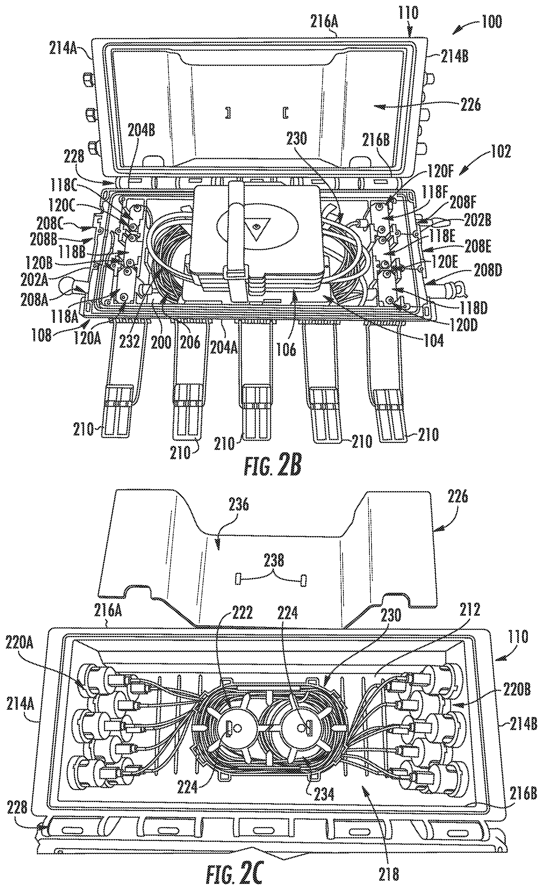 Patent US11815726 Figure 3 – Fiber optic closure terminals with increased versatility