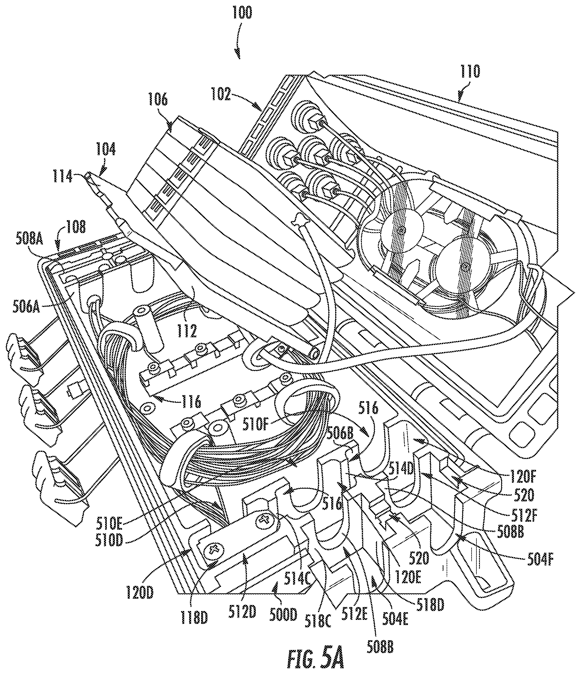 Patent US11815726 Figure 8 – Fiber optic closure terminals with increased versatility