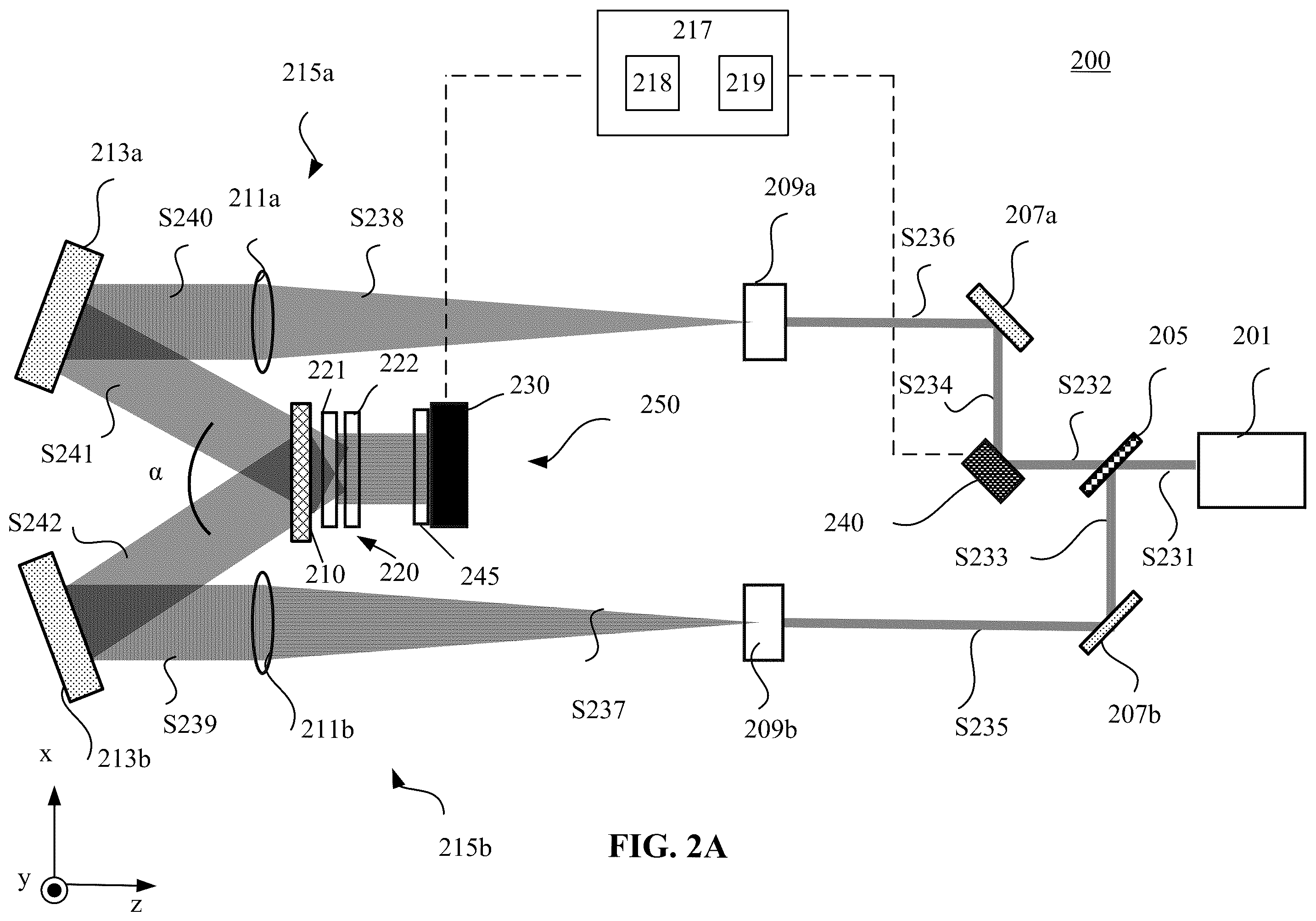 Patent US11815729 Figure 2 – System and method for interference fringe stabilization