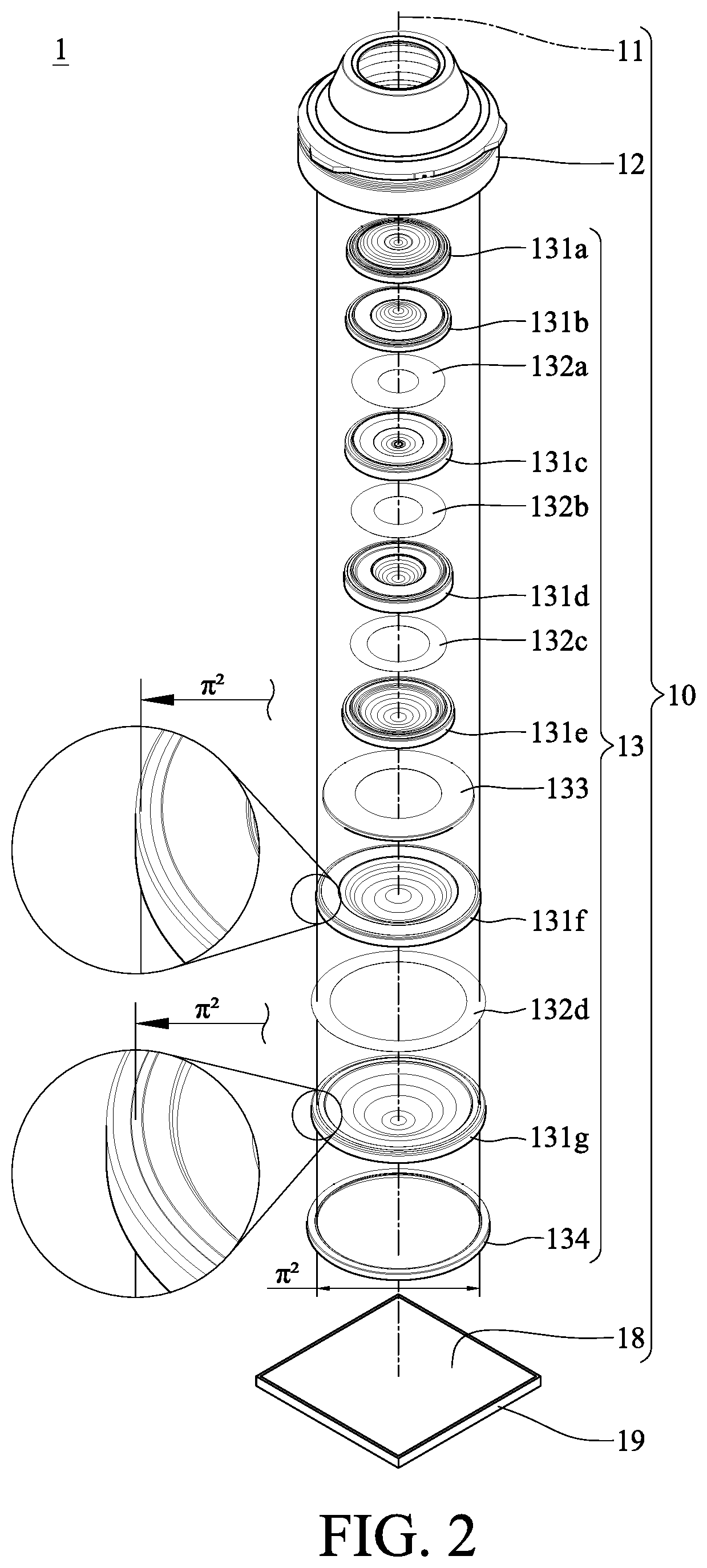 Patent US11815731 Figure 2 – Imaging lens system, camera module and electronic device